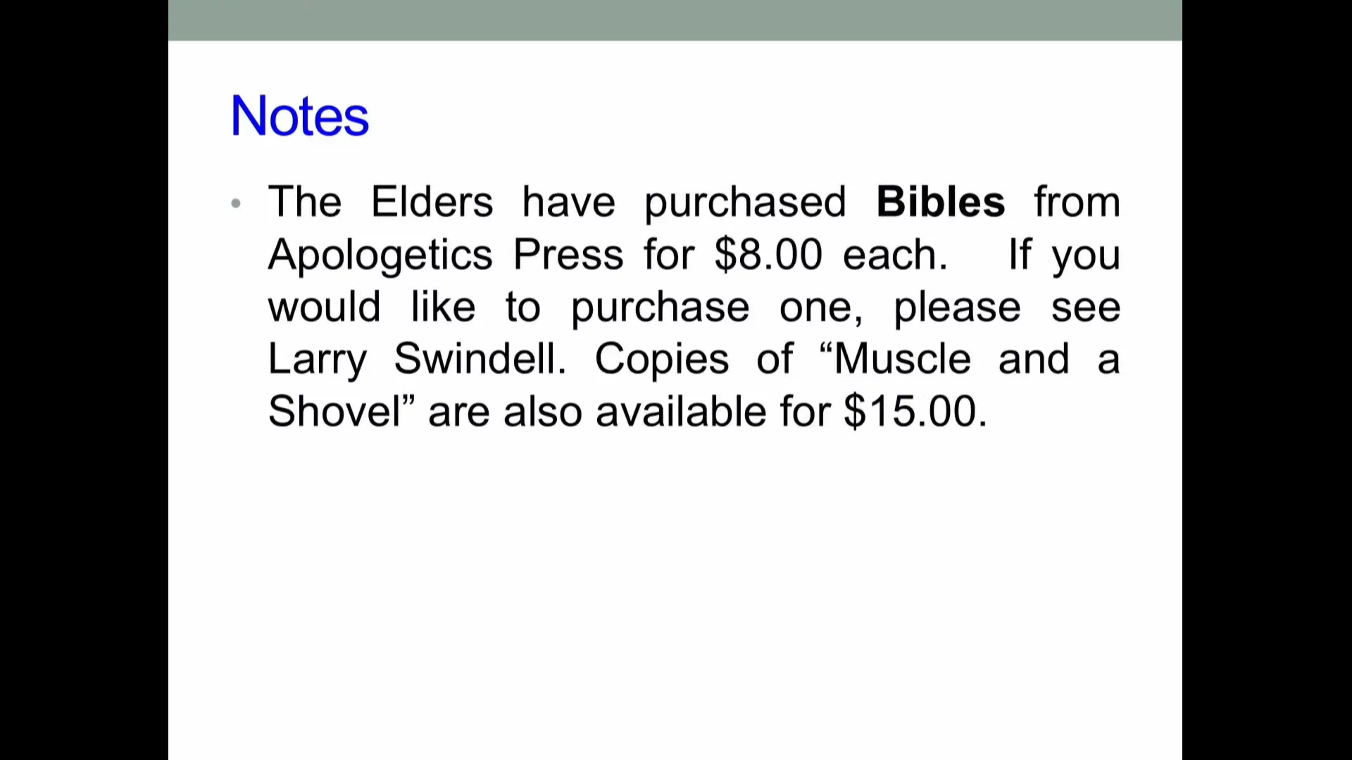 Bethel Service, November 09, 2025