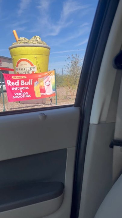 Scooter's Coffee - View from road - Breakfast & Brunch Near Me - Gilbert, Arizona