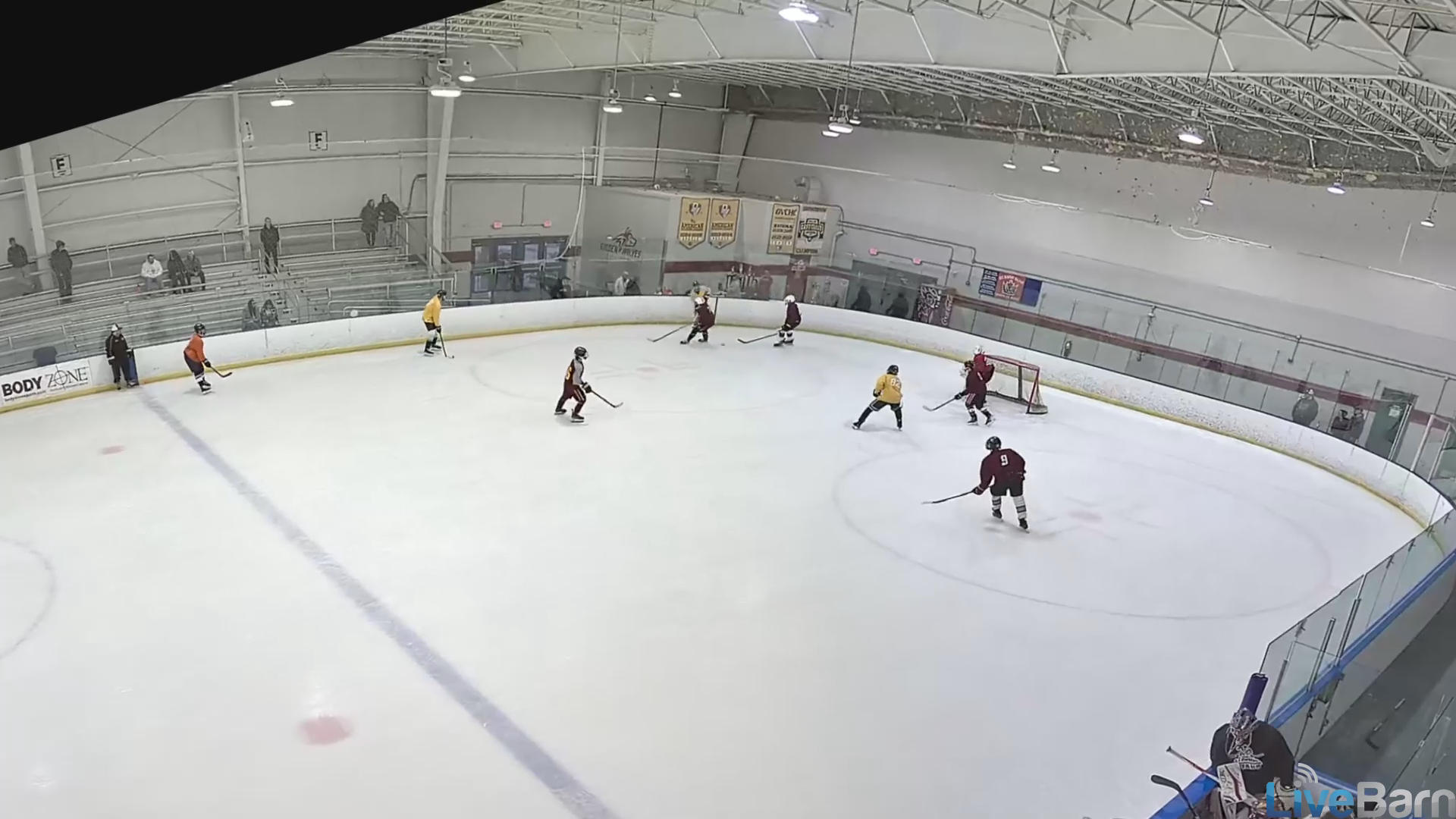 Alvernia University recruit skate scrimmage session highlights (#81 orange offensive play)