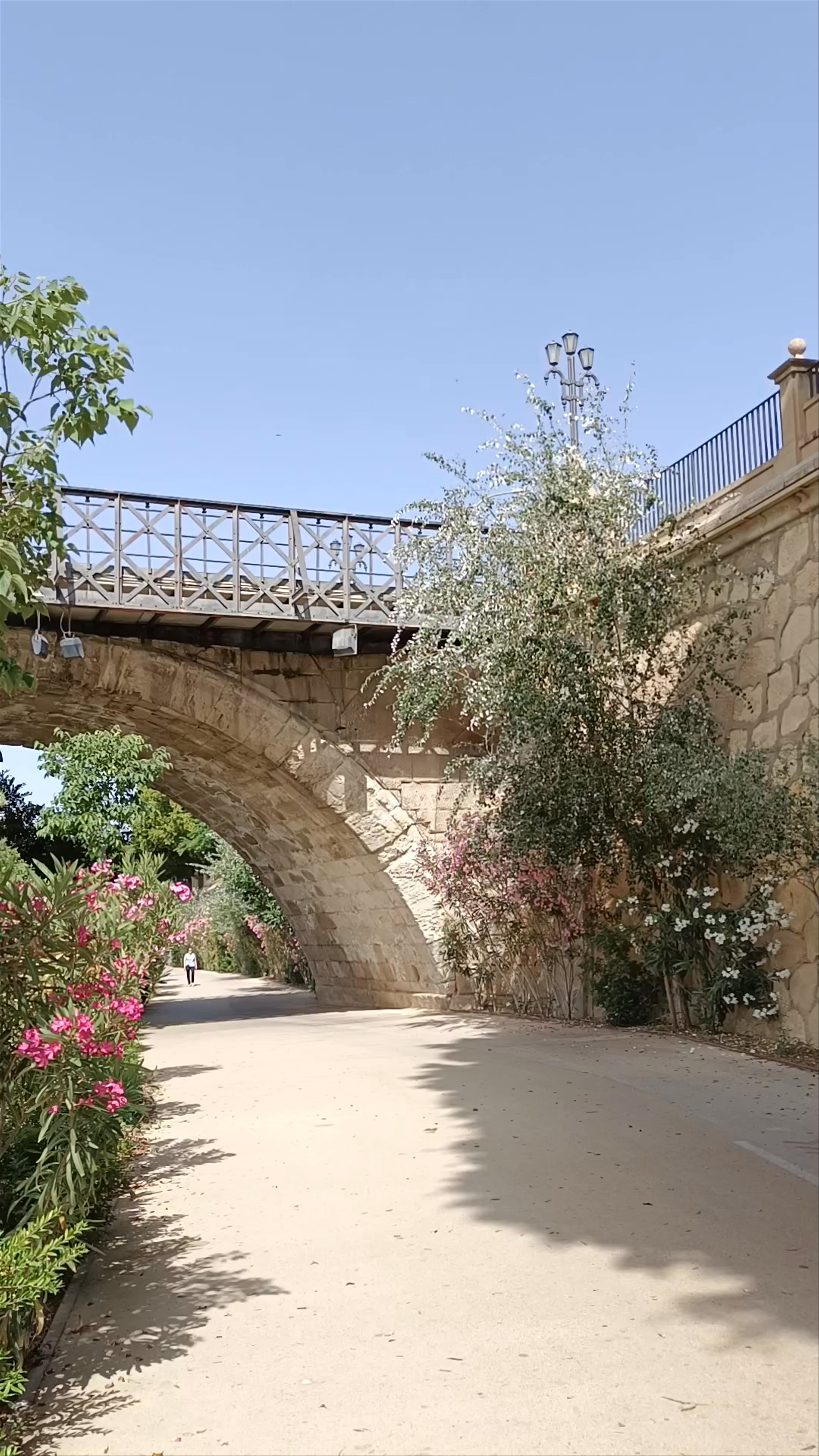 Strolling the Historic Puente de los Peligros Bridge in Murcia, Spain