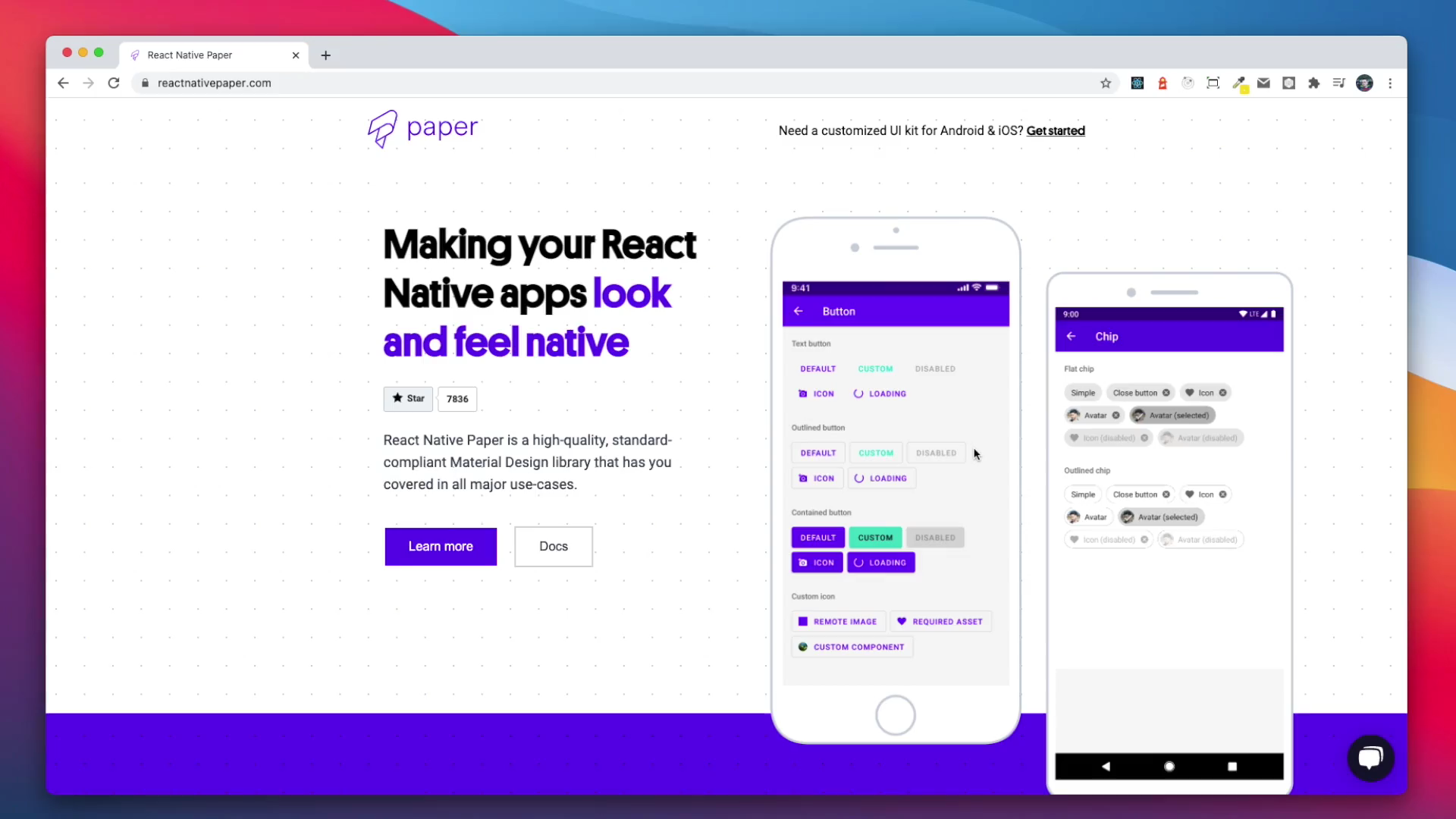 registration page react native