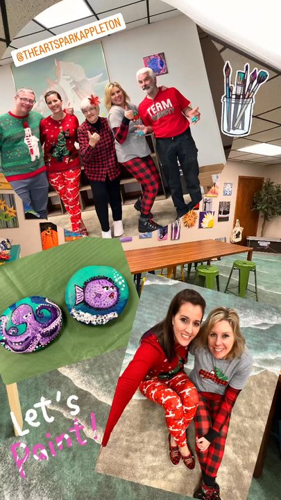The Art Spark - Private Rick painting party 11/25/23 - Art Classes Near Me - Appleton, Wisconsin