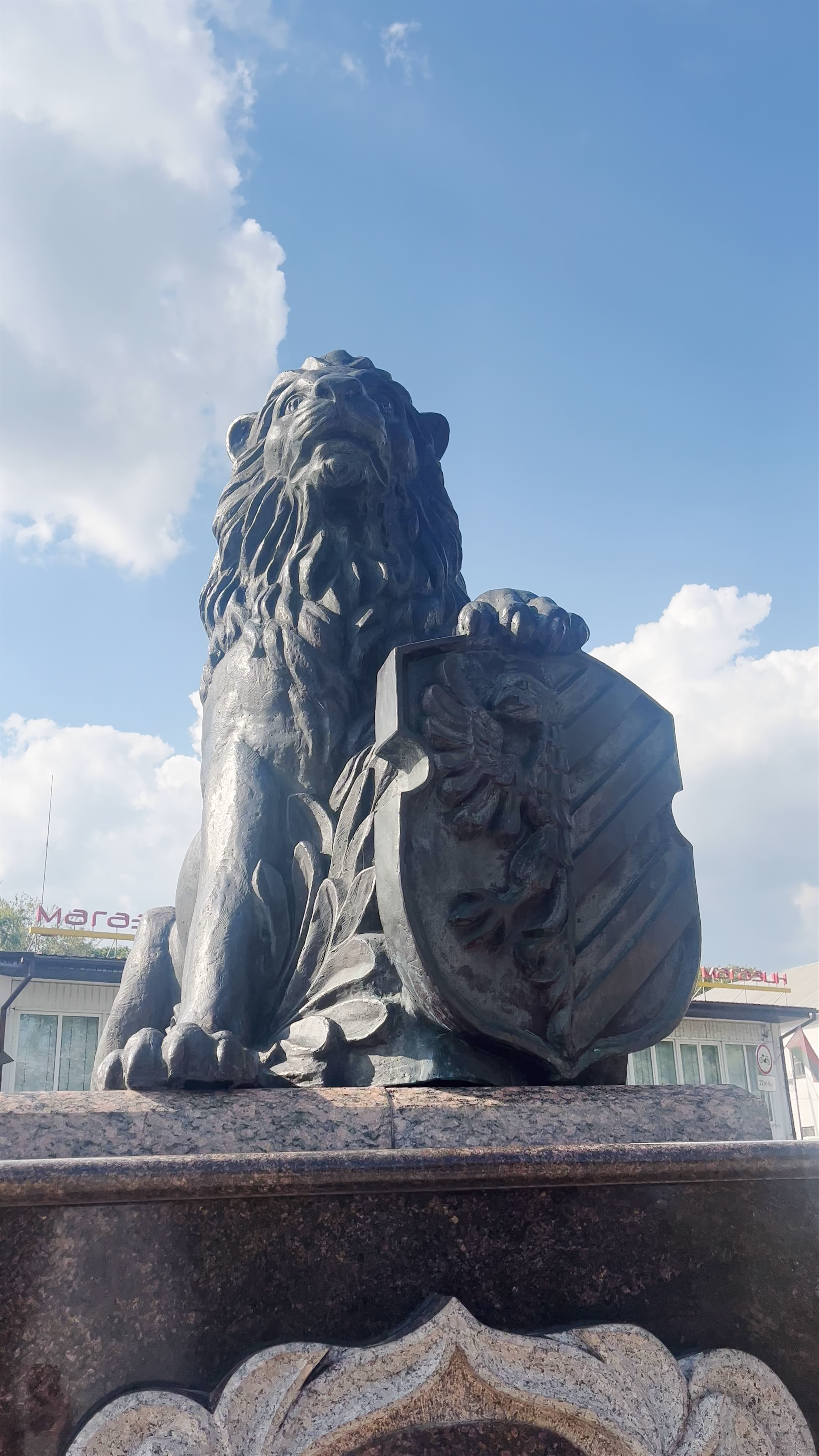Lion Statue - Guardian of Nesvizh, Belarus