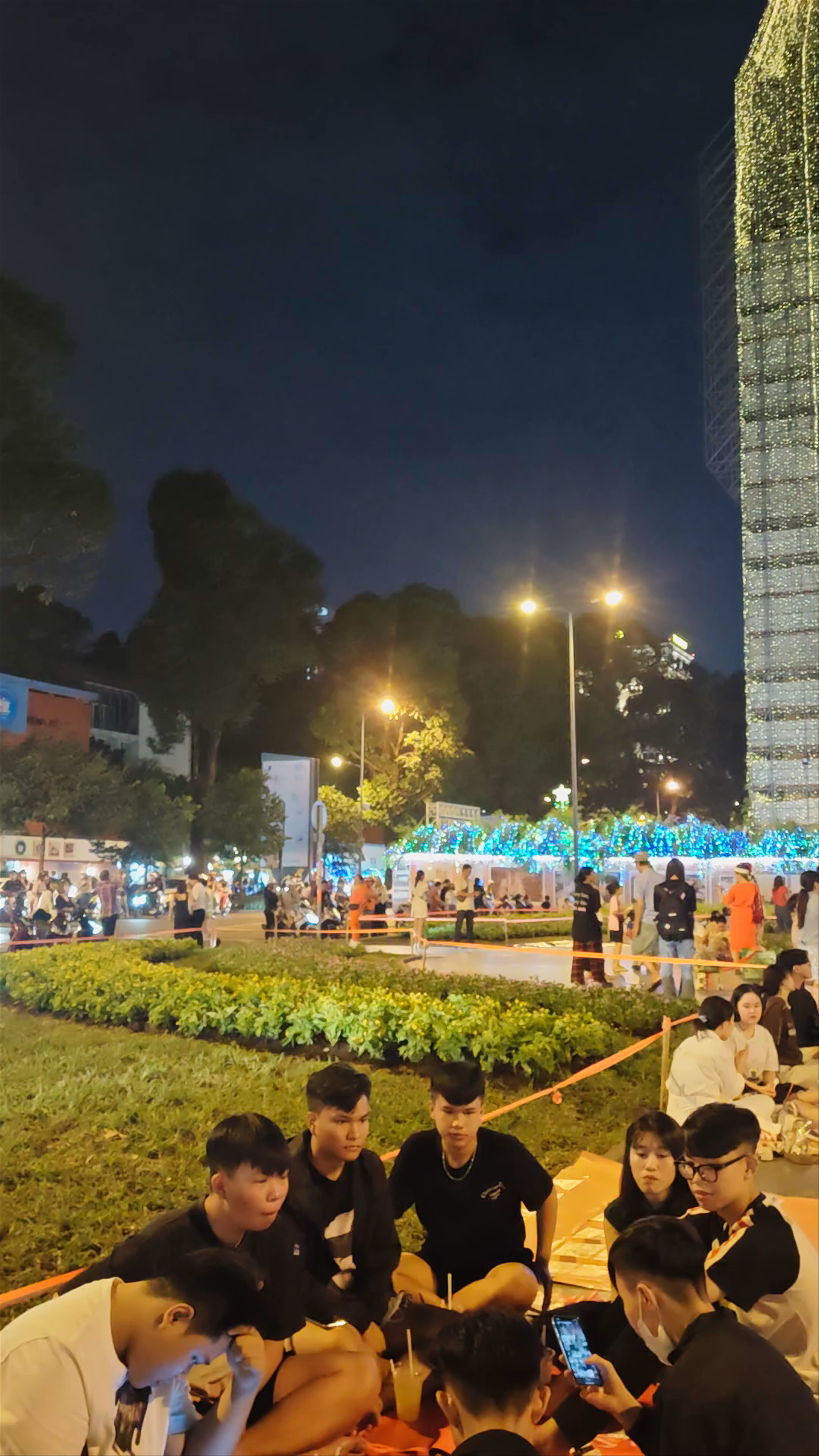 Night Gatherings at Notre Dame Cathedral of Saigon, Ho Chi Minh City