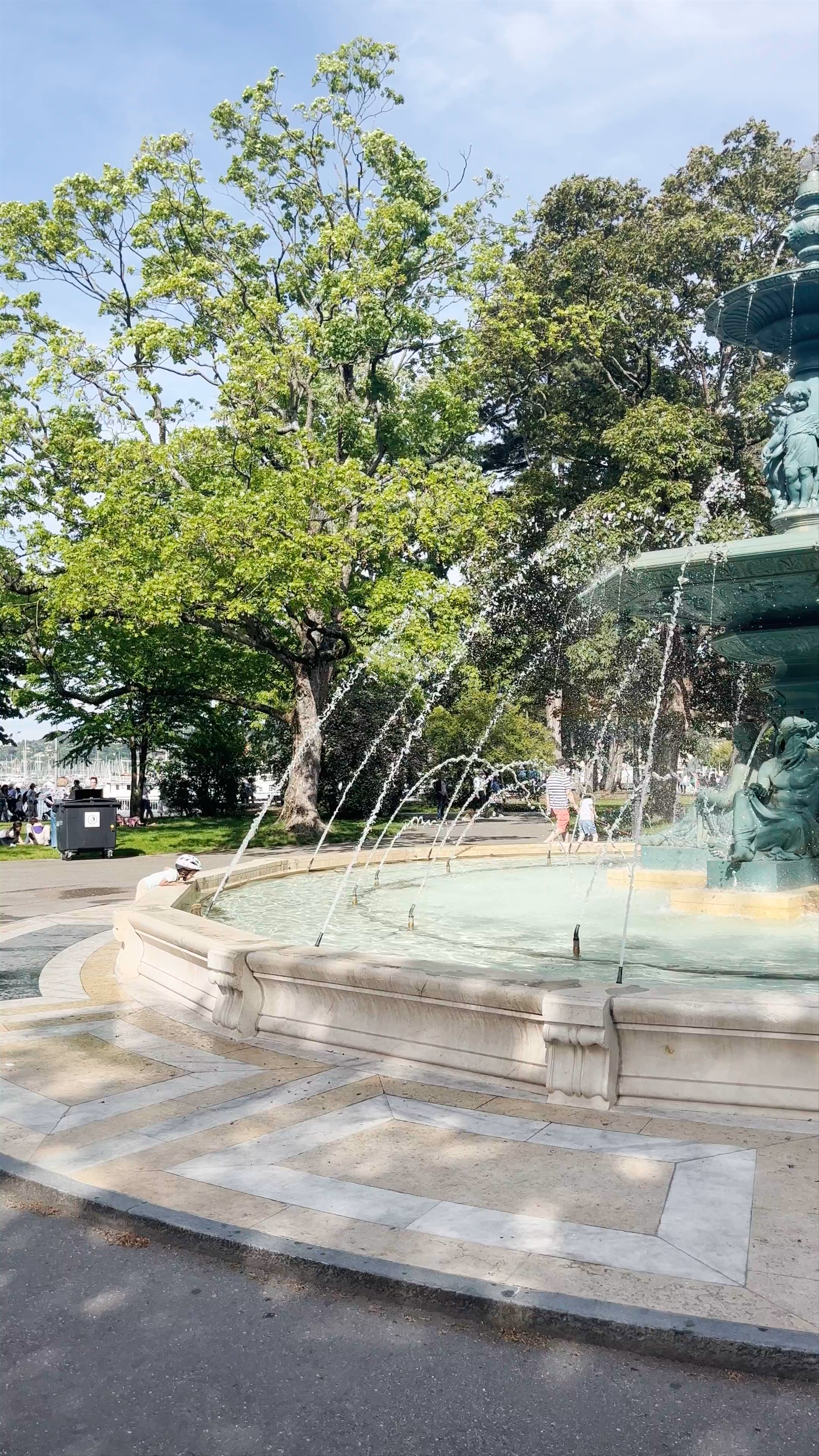 Serene Moments at Jardin Anglais Fountain in Geneva
