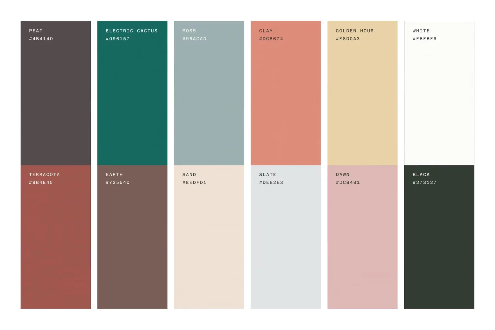 Tennr color palette.