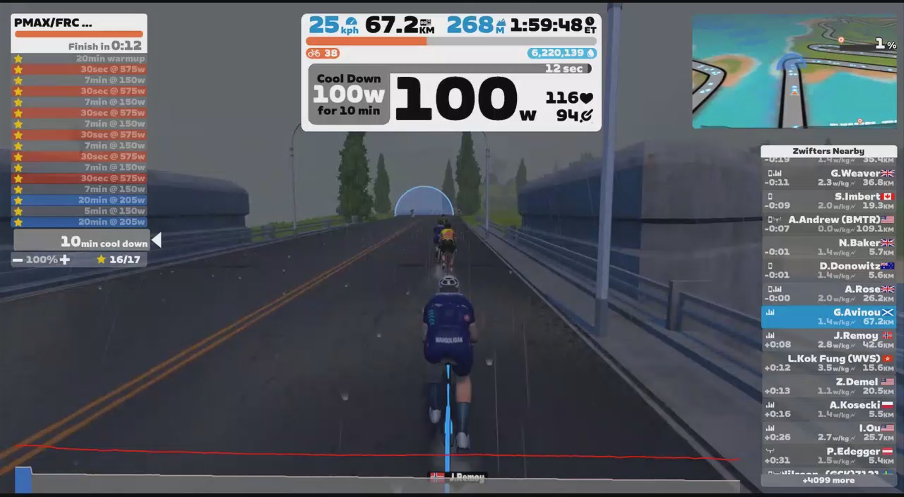 Zwift - PMAX/FRC Intensive Anaerobic in Watopia