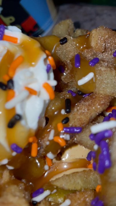 Granny's Apple Fries - Legoland Florida Apple Fries - taste testing the Halloween version. - Fast Food Near Me - Winter Haven, Florida