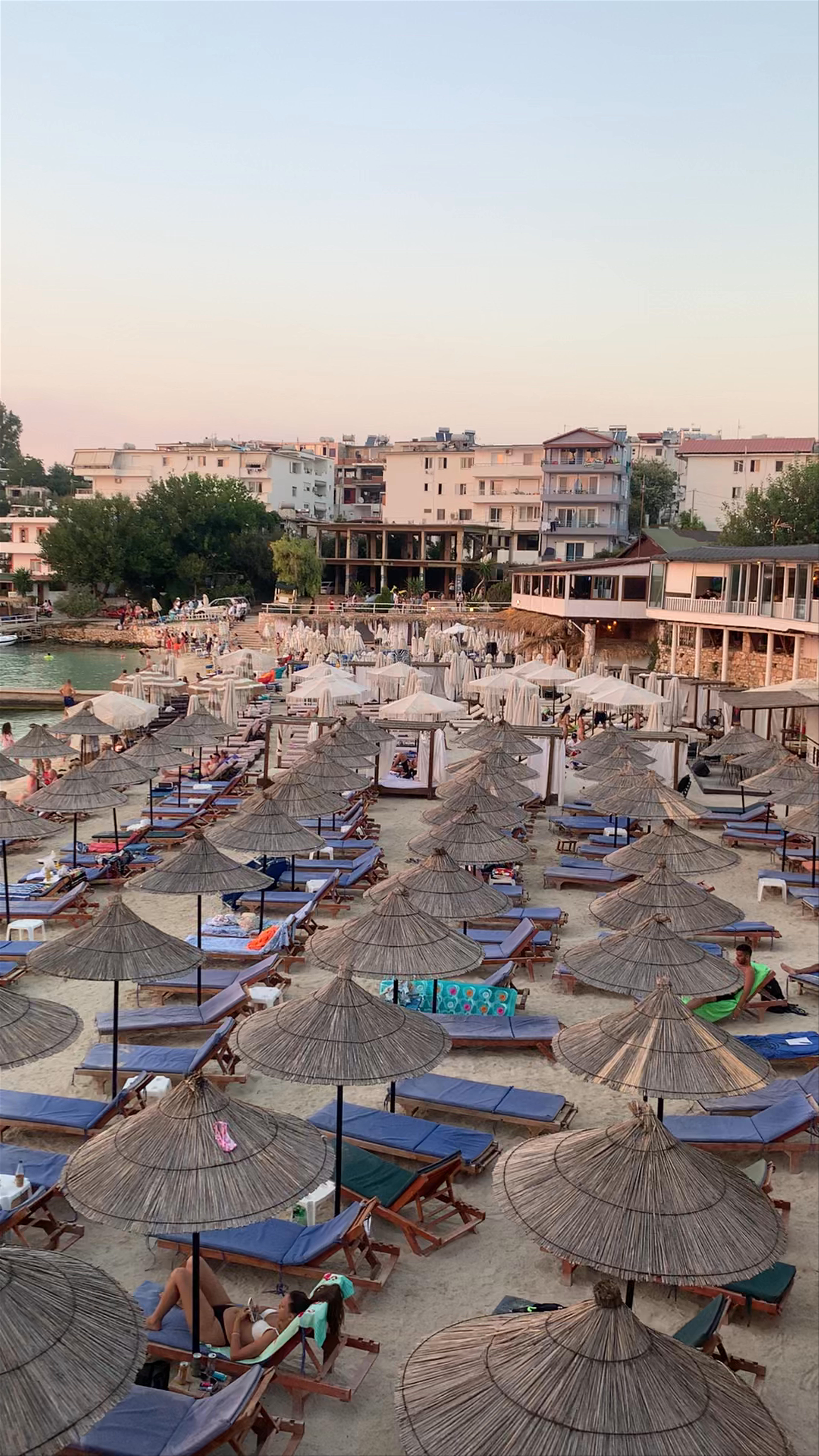 Bella Vista Ksamil Beach Lounge at Sunset