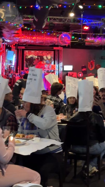 Hammered Harry’s - 11.28.25 "party hats" with funny sayings - Beer Bar Near Me - Las Vegas, Nevada