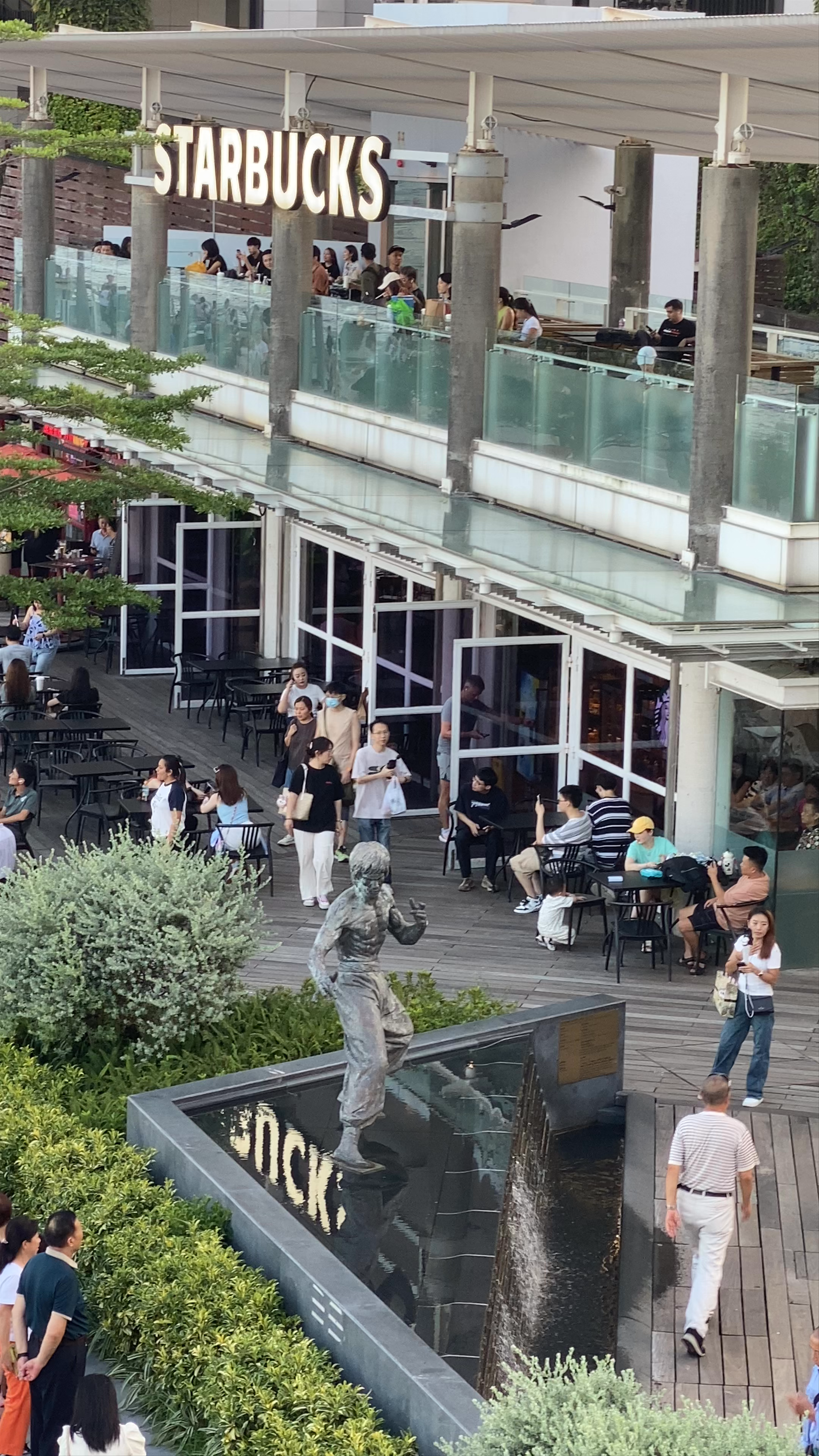 Starbucks at Avenue of Stars - Vibrant Hangout in Tsim Sha Tsui, Hong Kong