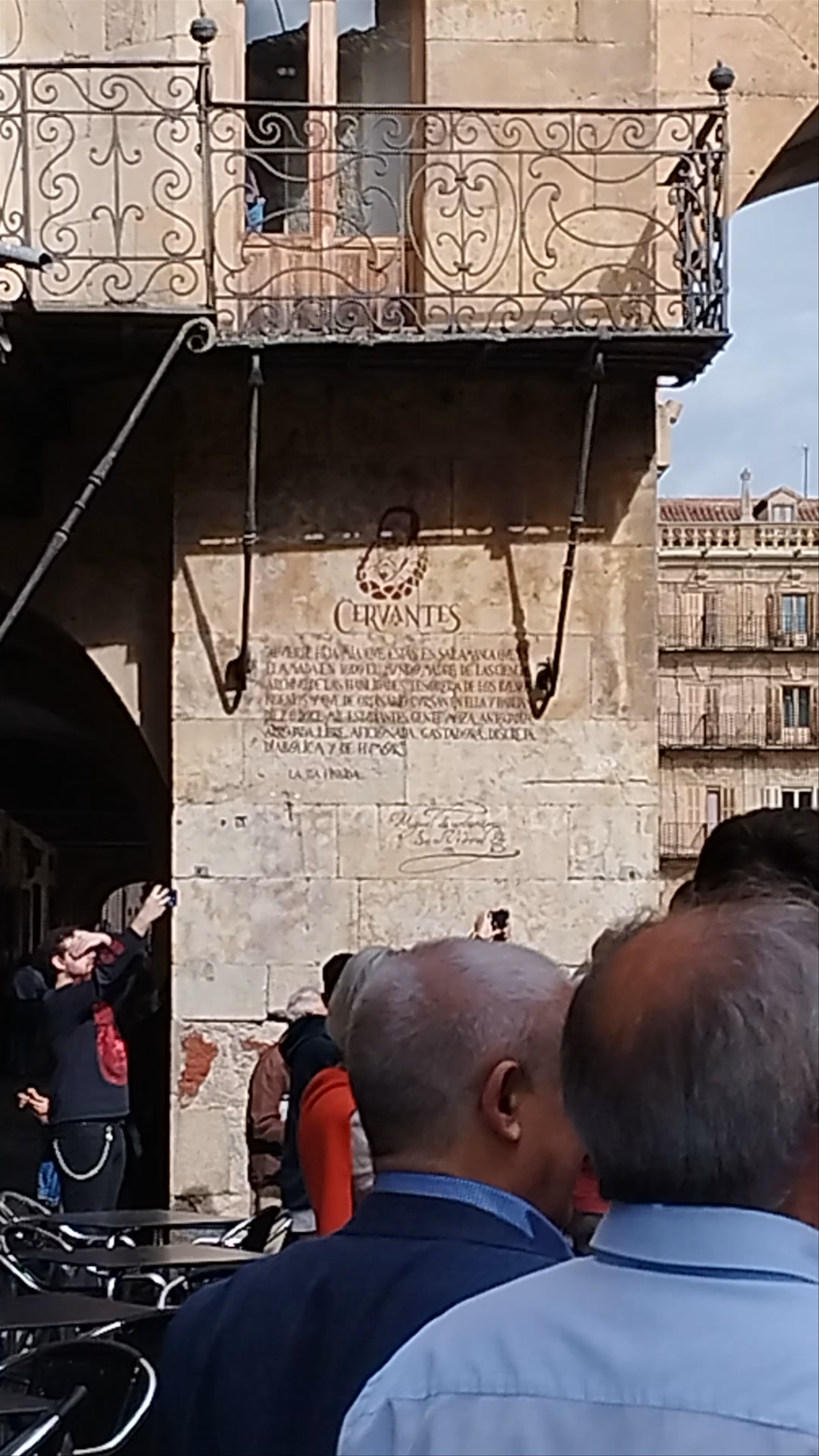 Cervantes Plaque and Plaza Mayor Vibes in Salamanca