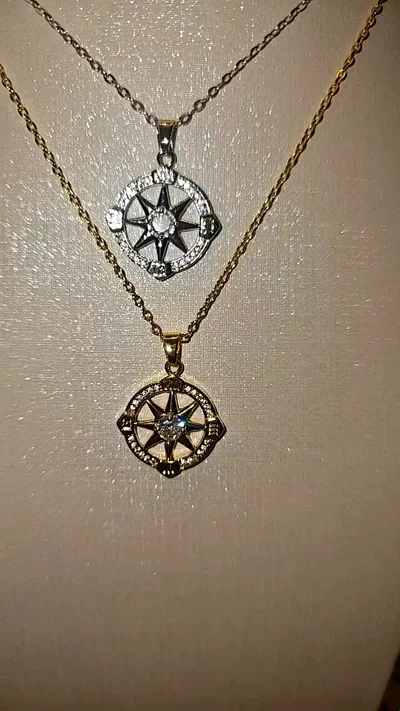 Compass Pendant Necklace