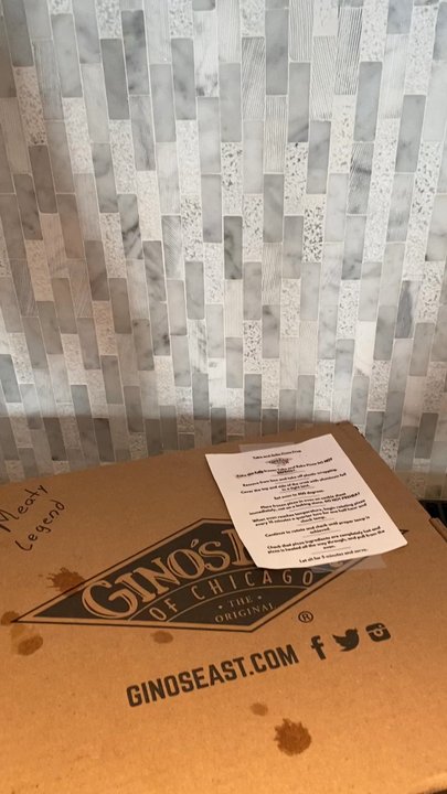 Gino’s East - Frozen but baked! - Pizza Near Me - Sherman Oaks, California
