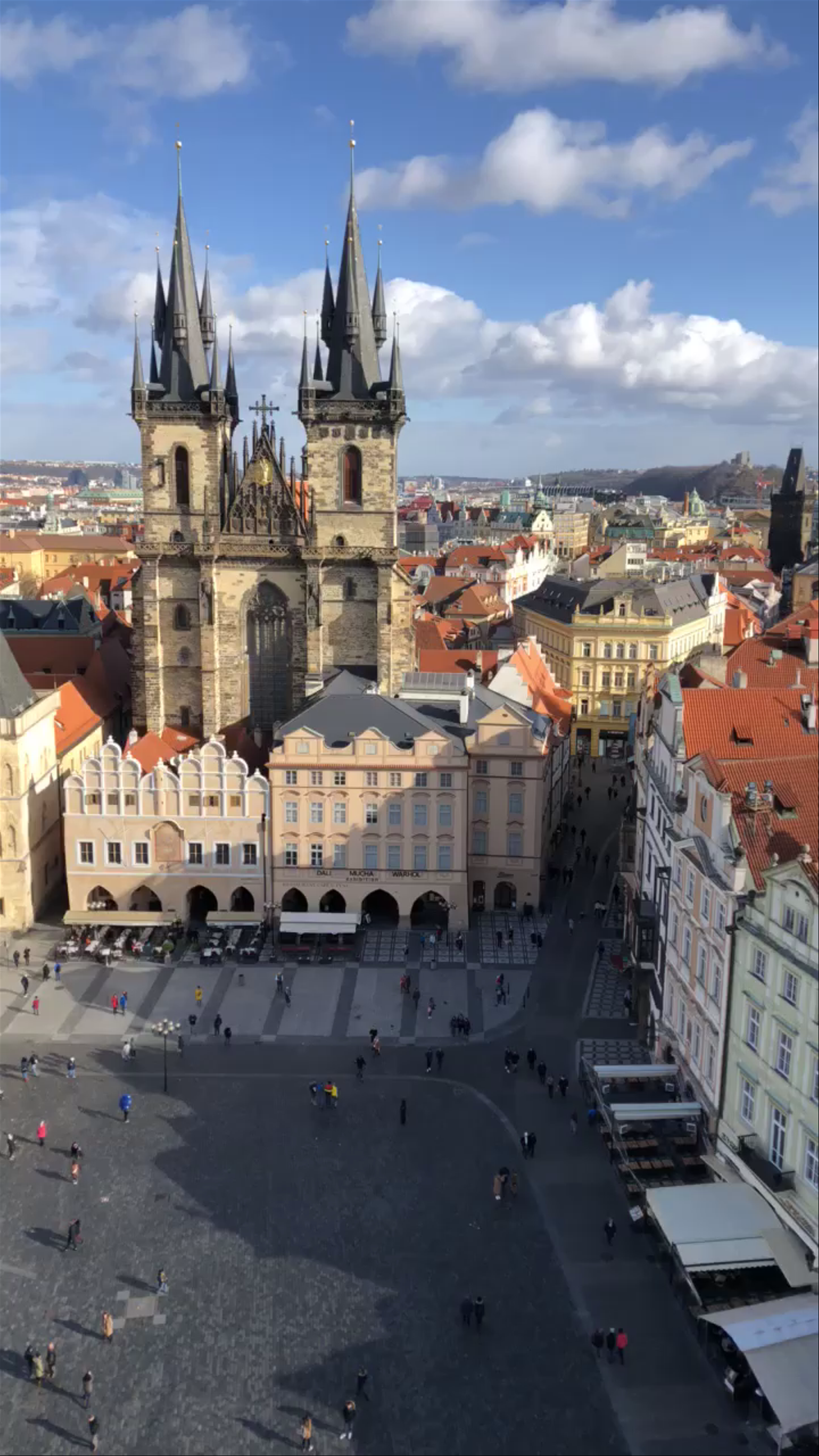 Prague Astronomical Clock and Old Town Square Panorama