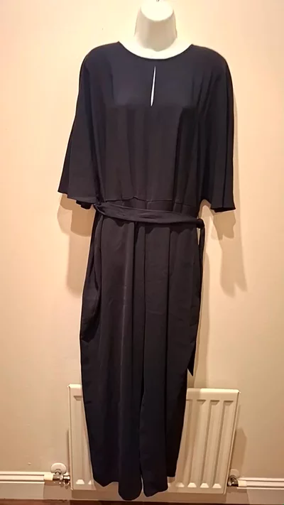 M&S Black Wide Leg Jumpsuit image 1