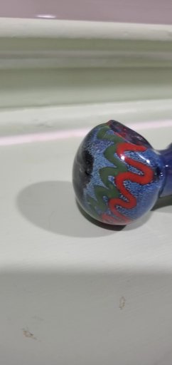 Preview pic of Multi colored Moondust Double Bowl/Spoon/Pipe