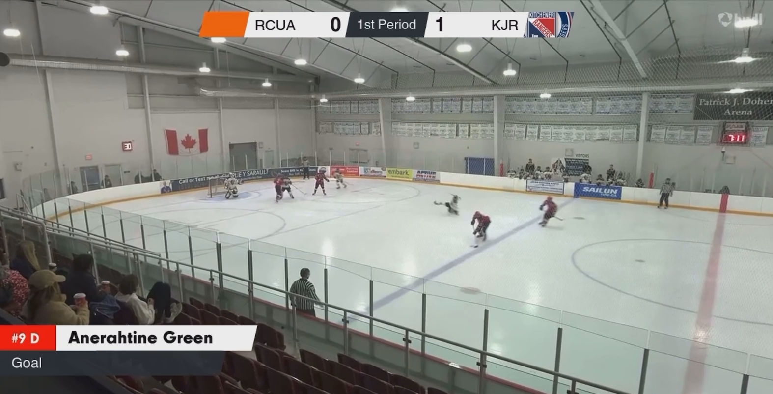 Anerahtine Green's Offensive Highlight with Kitchener Jr. Rangers