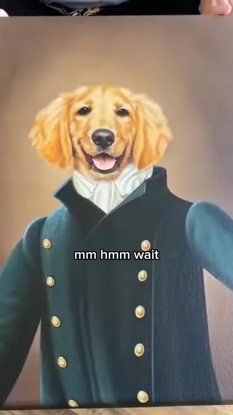 Pet Moment Renaissance Portrait | UGC