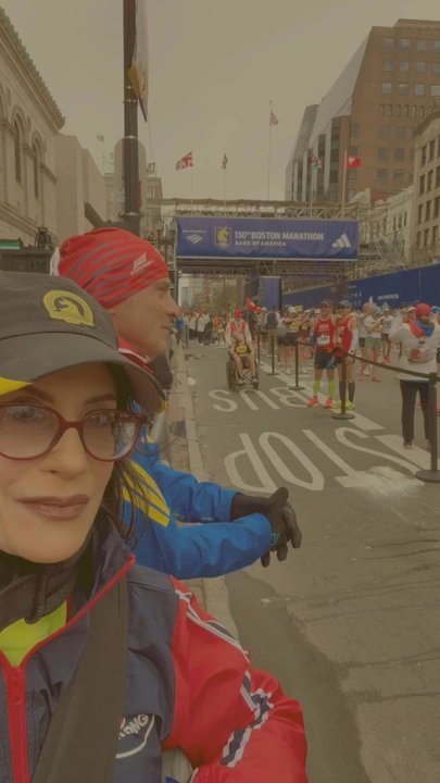Boston Marathon - Cheering charity runners, for Strength To Strength, at the finish line! I'm a survivor: TBI, spine injuries, hearing loss & PTSD - Races & Competitions Near Me - Boston, Massachusetts