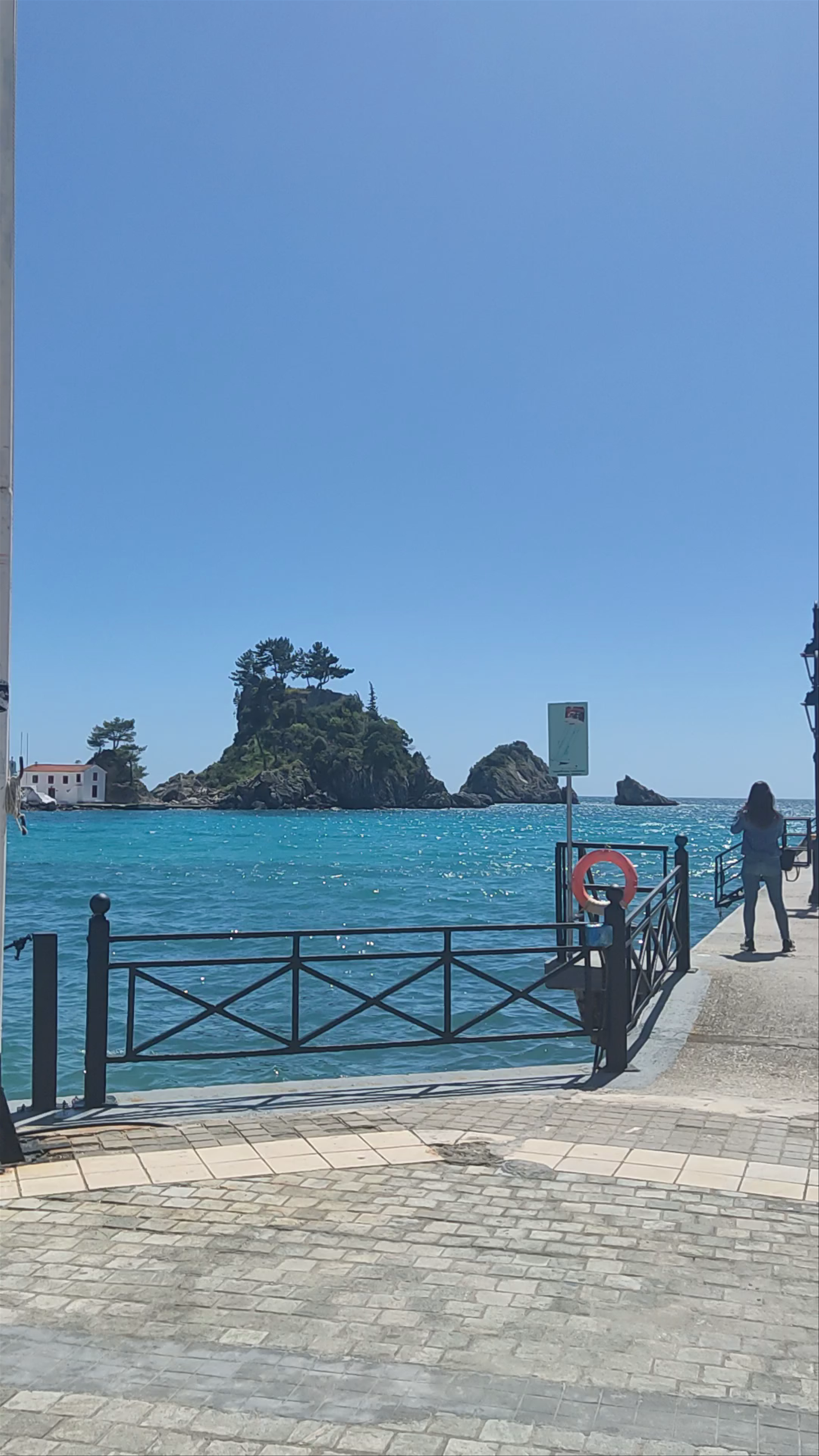 Sunlit Serenity in Parga, Greece: Coastal Charm & Historic Views