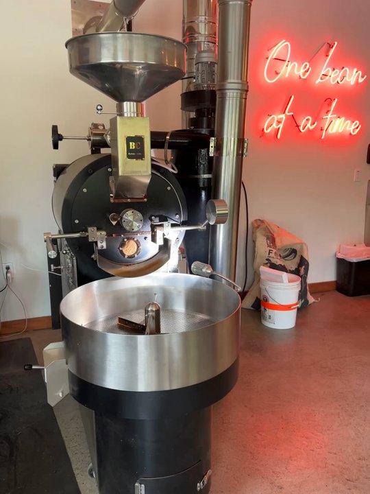 The Roastery - Coffee roasting in progress. - Coffee Roasteries Near Me - Stowe, Vermont