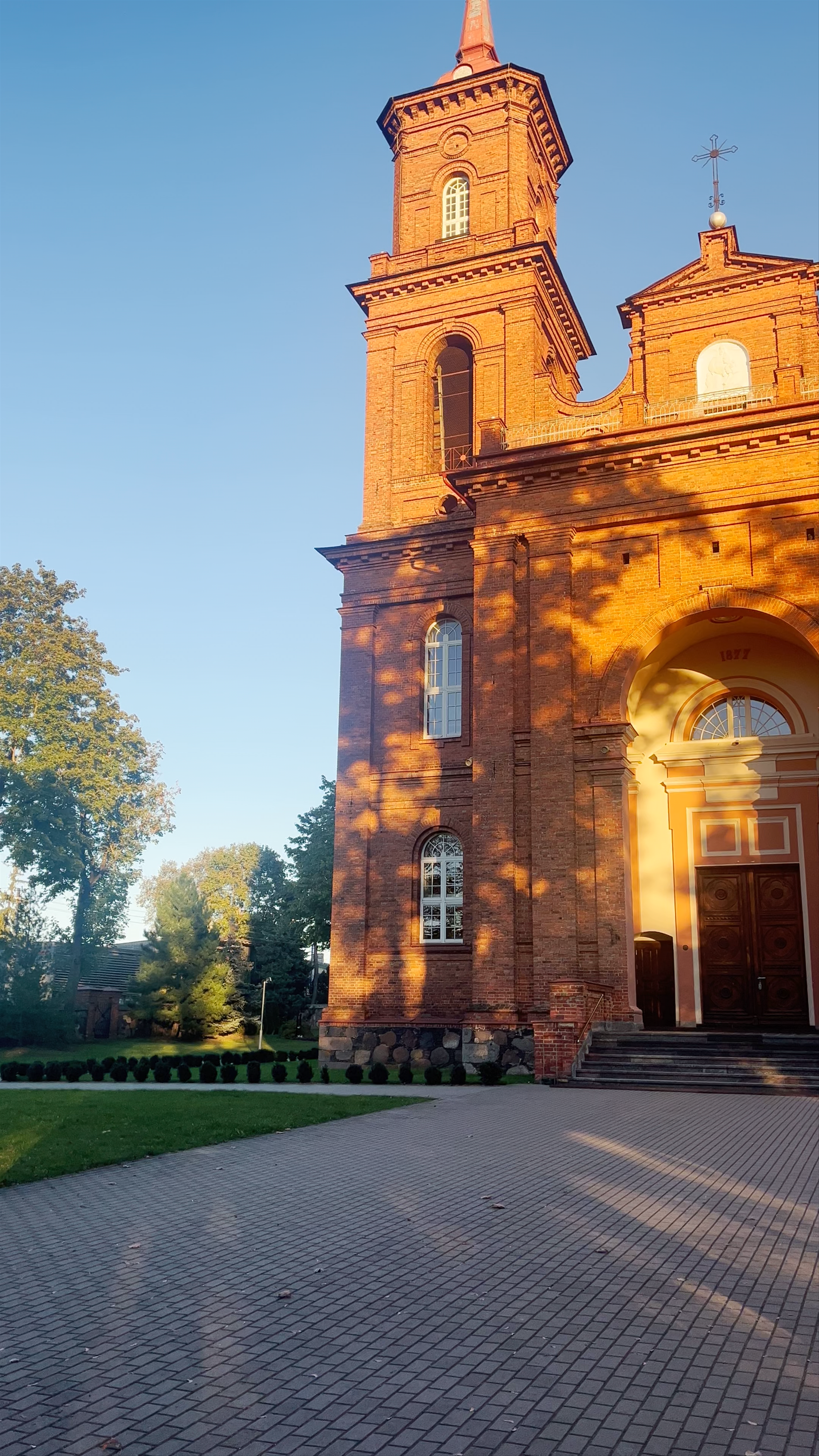 Church of St. Peter and St. Paul in Panevėžys, Lithuania at Golden Hour