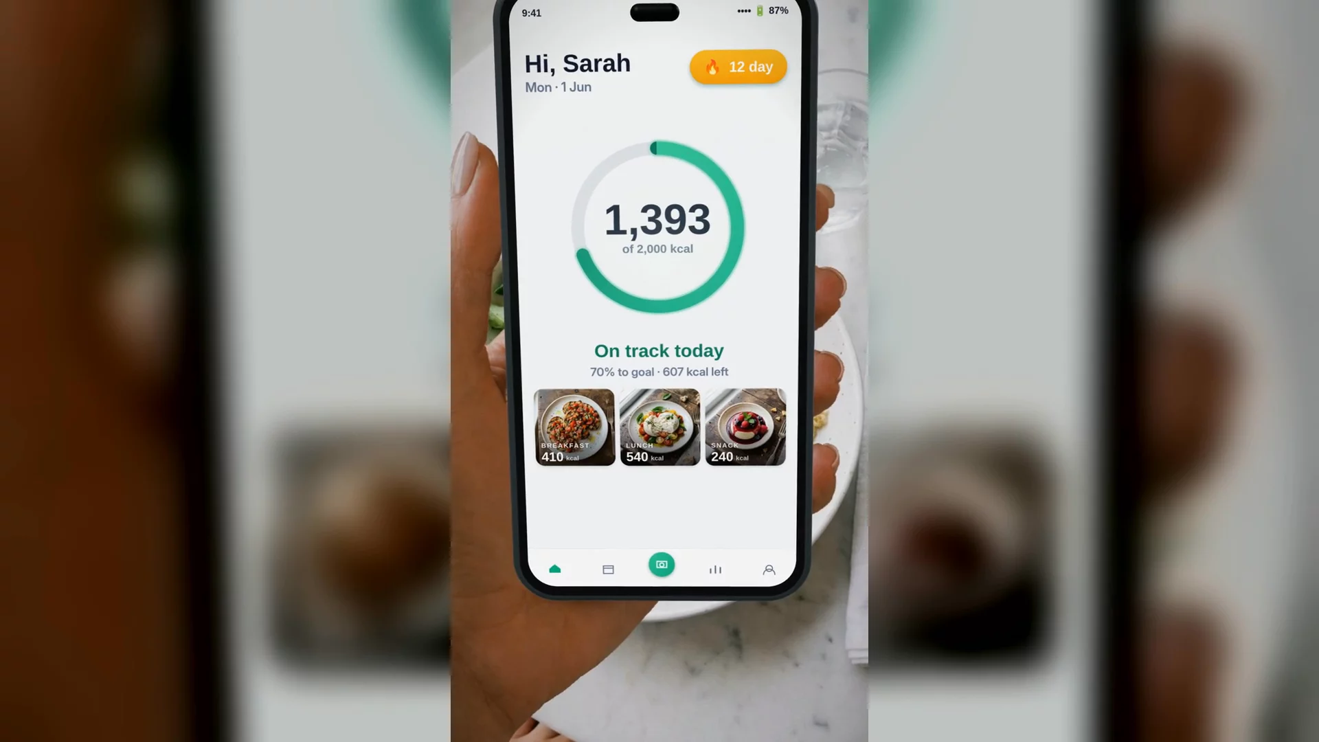 Kaloria - AI Calorie Tracker image 1