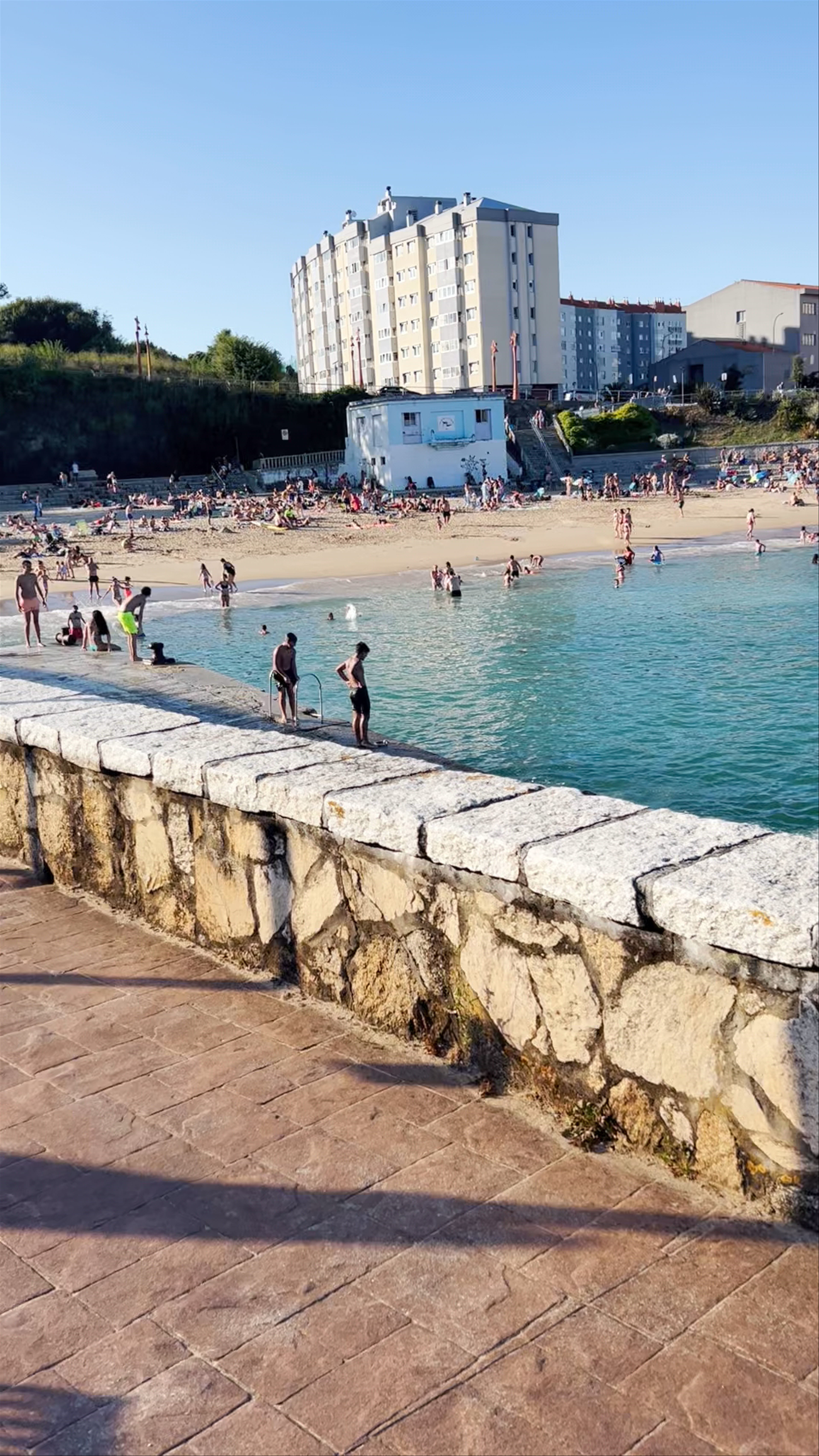 Sun-Drenched Summer Vibes at Playa de San Amaro, A Coruña