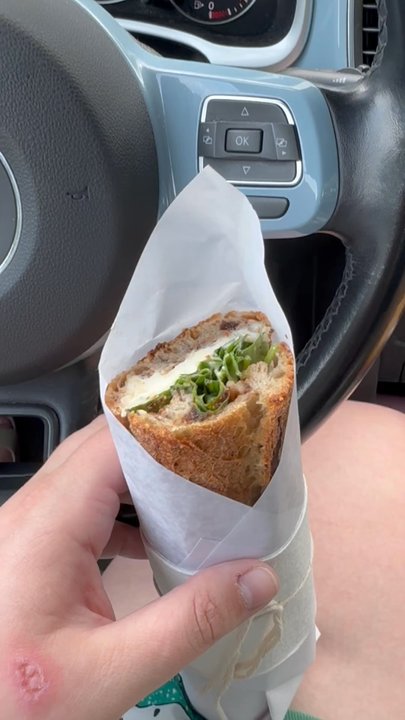 Manifest Bread - Fig sandwich. Bread defs has a crunch so be prepared. Delicious - Bakeries Near Me - Riverdale Park, Maryland
