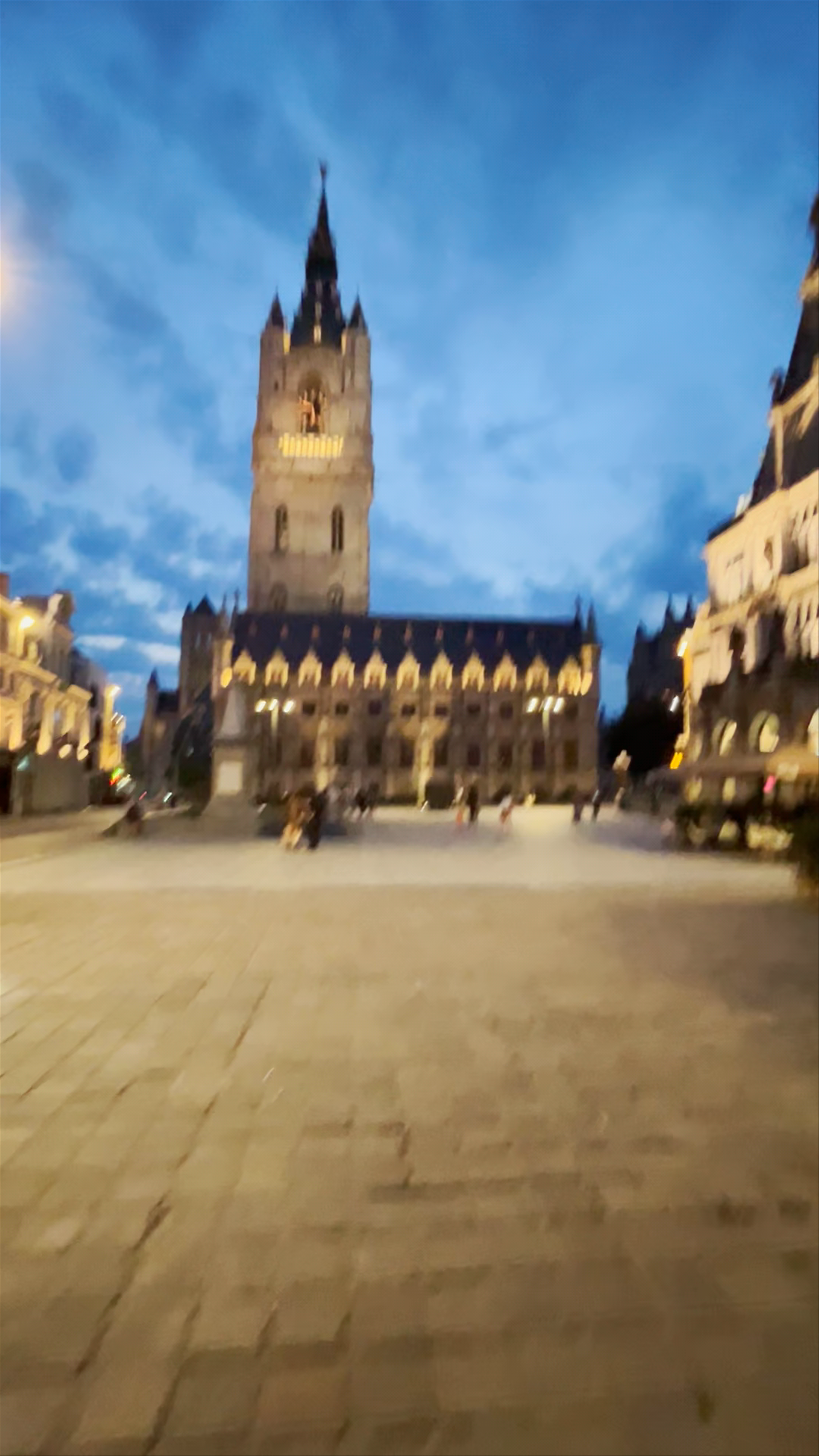 Evening Serenity at the Belfry of Ghent, Belgium