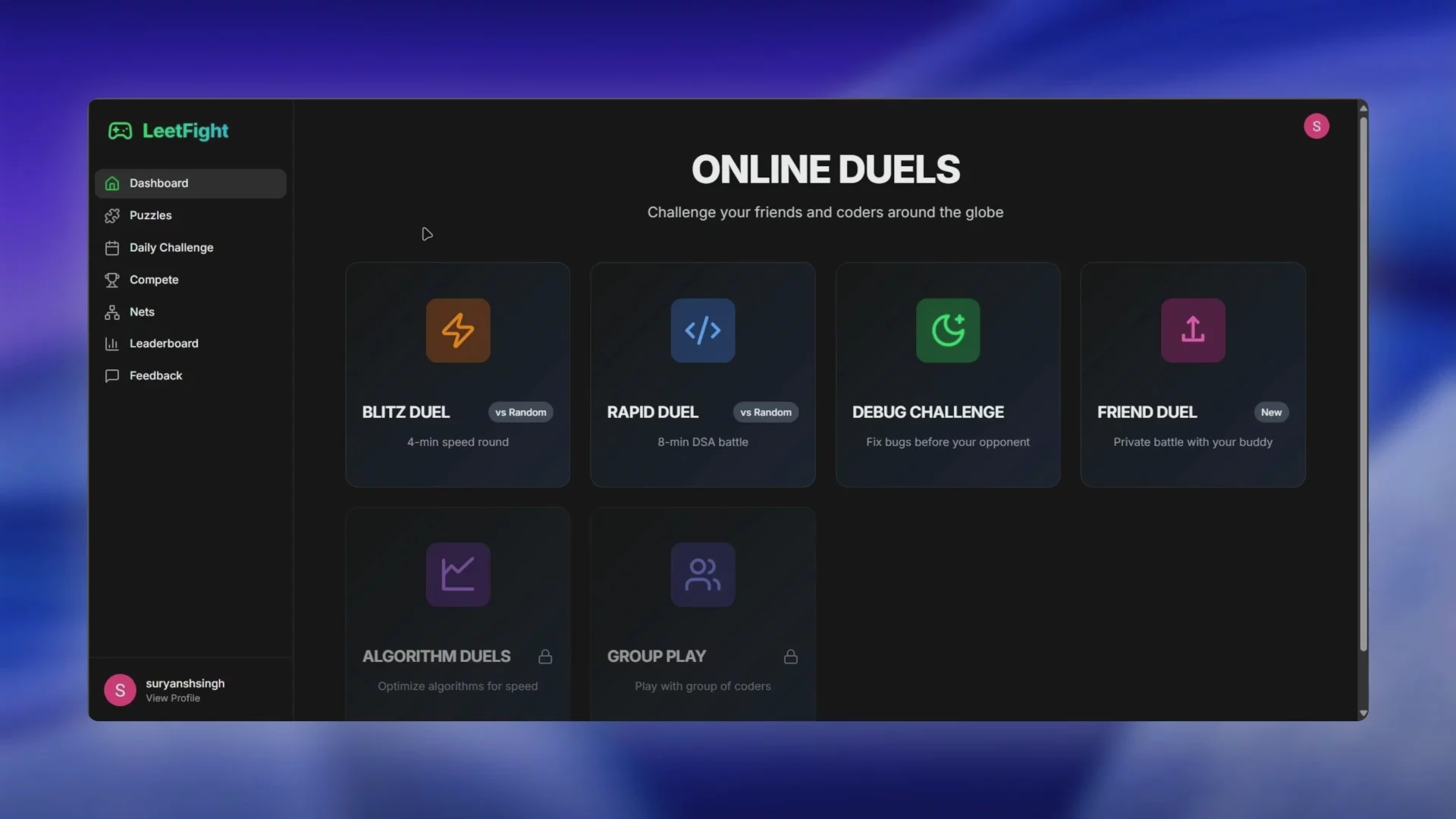LeetFight - Competitive Coding Platform image 1