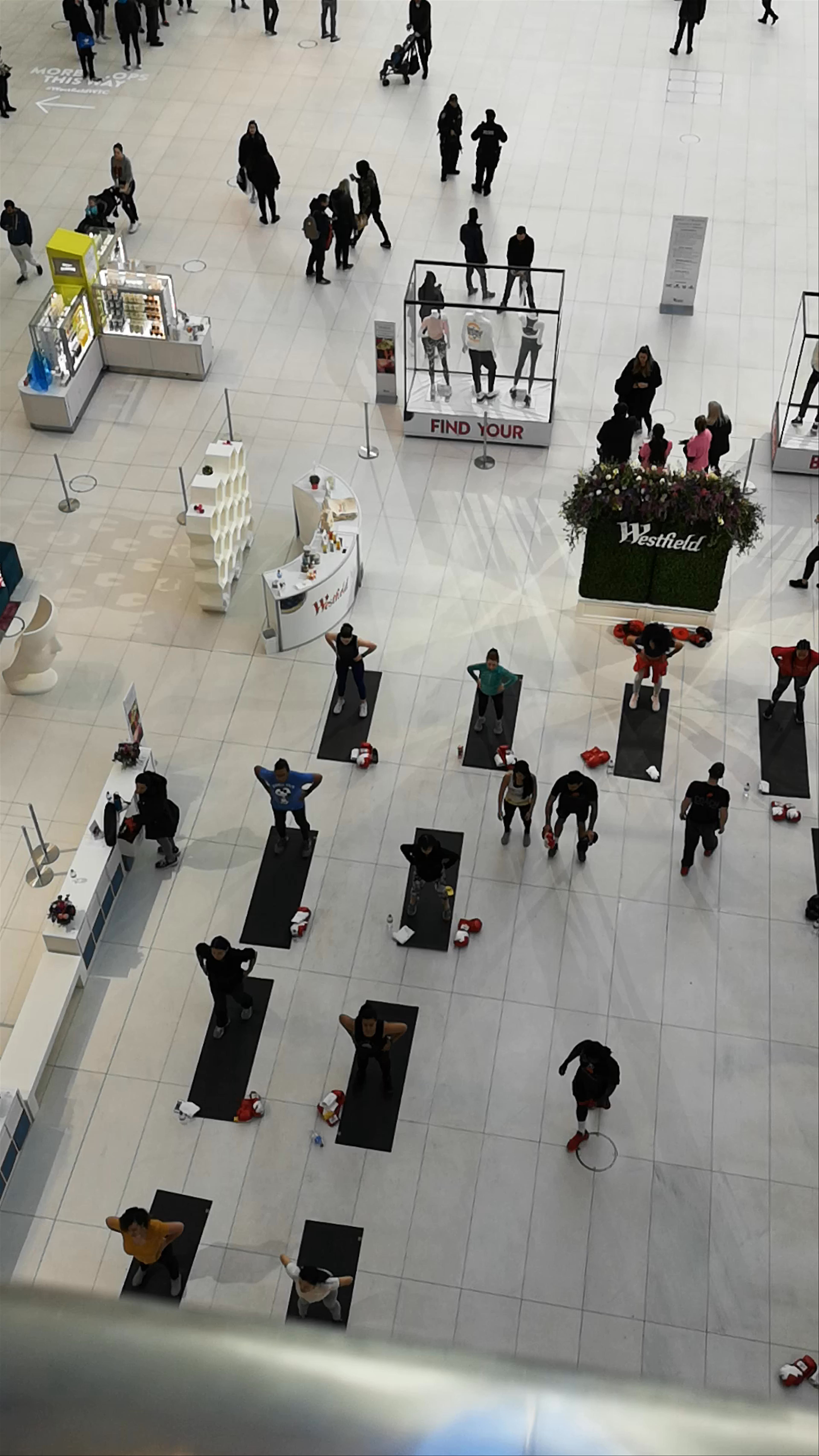Morning Fitness Class at Oculus Center, New York