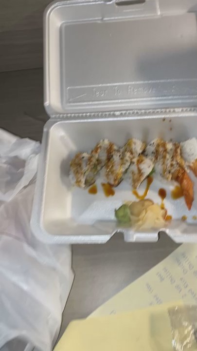 Lao Ocean - Shrimp tempura roll, drunken beef noodles, chicken fried rice, and egg rolls. Yum! Everything was so good! - Sushi Bars Near Me - Gulf Breeze, Florida