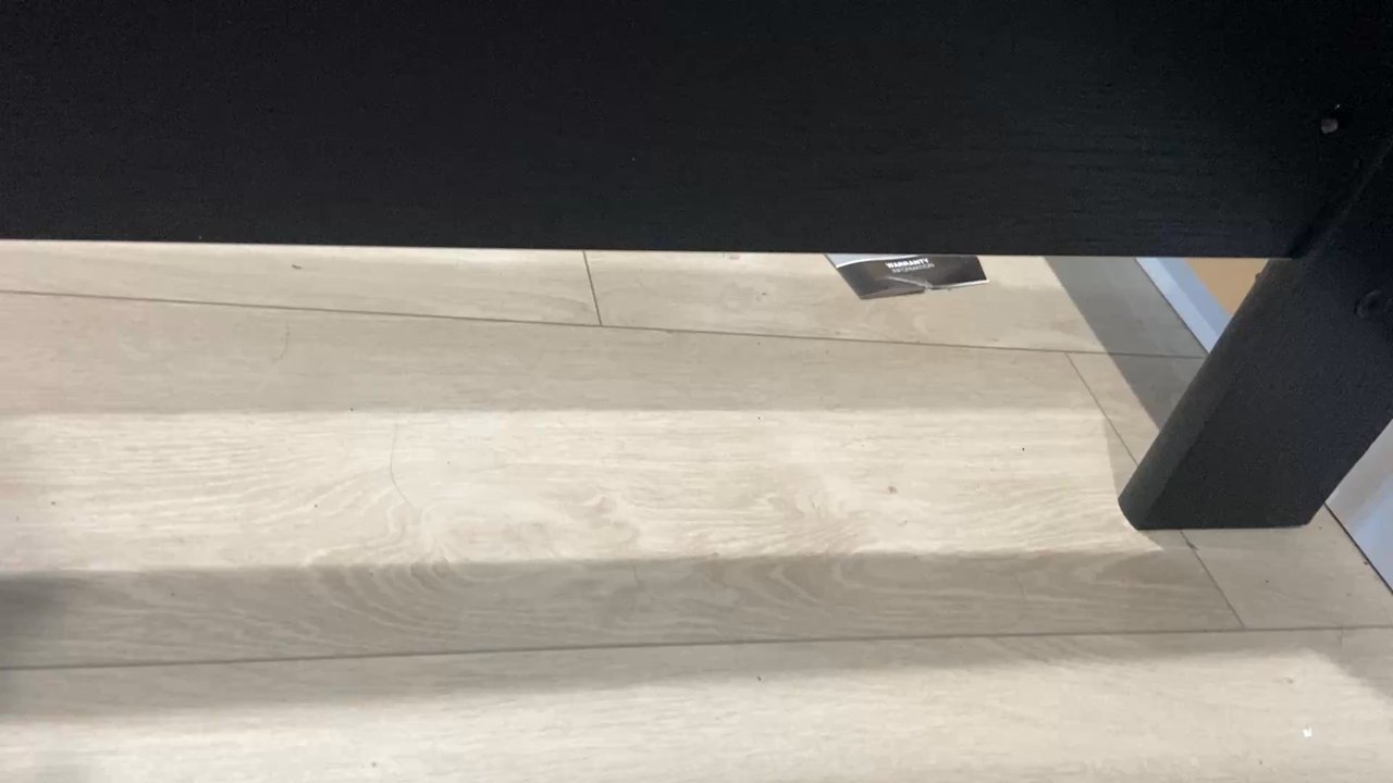 Ashley Store - As you can see how uneven it is, it's because the wooden support thing is missing to hold the frame - Furniture Stores Near Me - Northridge, California