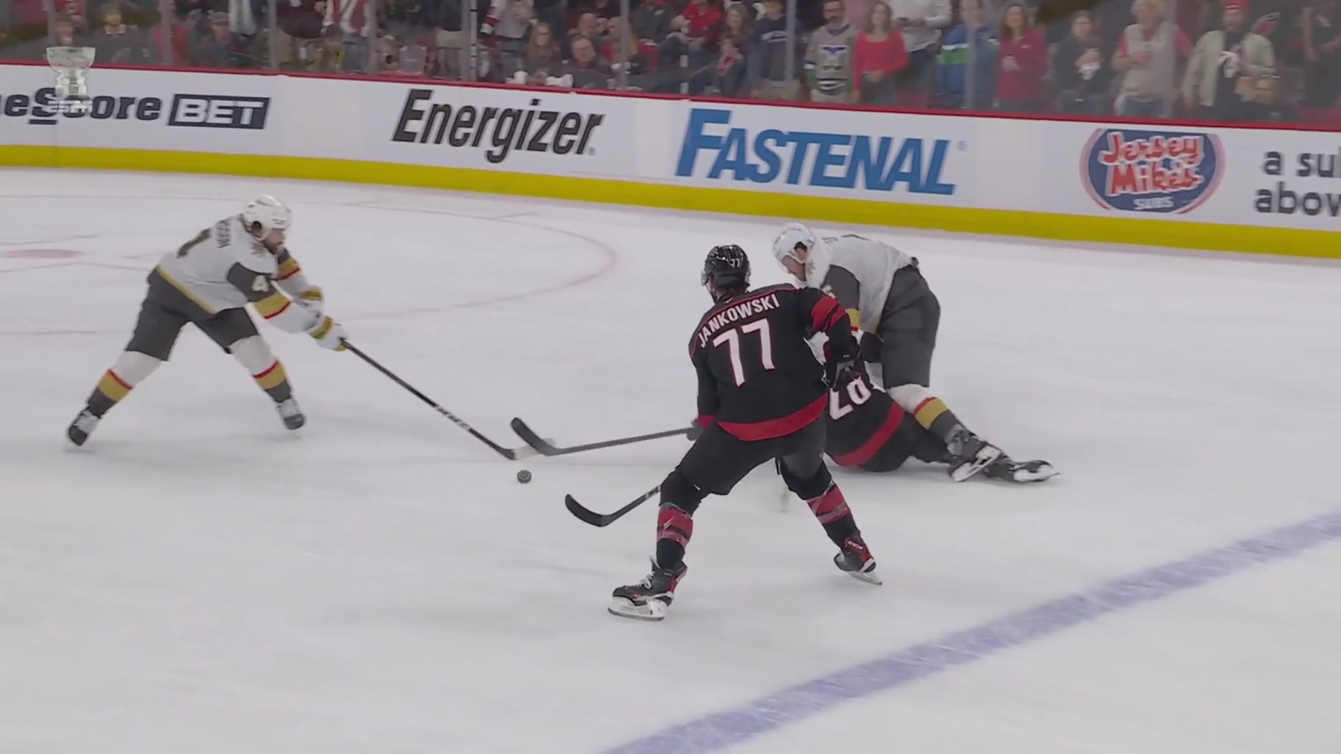 Jankowski Ties It 2-2 With a Glove-Side Laser, Canes All the Way Back · Jun. 4, 2026