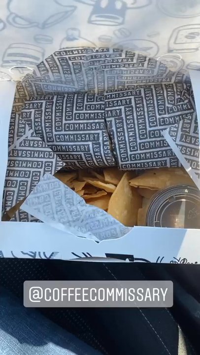 Coffee Commissary - Breakfast burrito with chips and salsa . - Coffee & Tea Near Me - Glendale, California