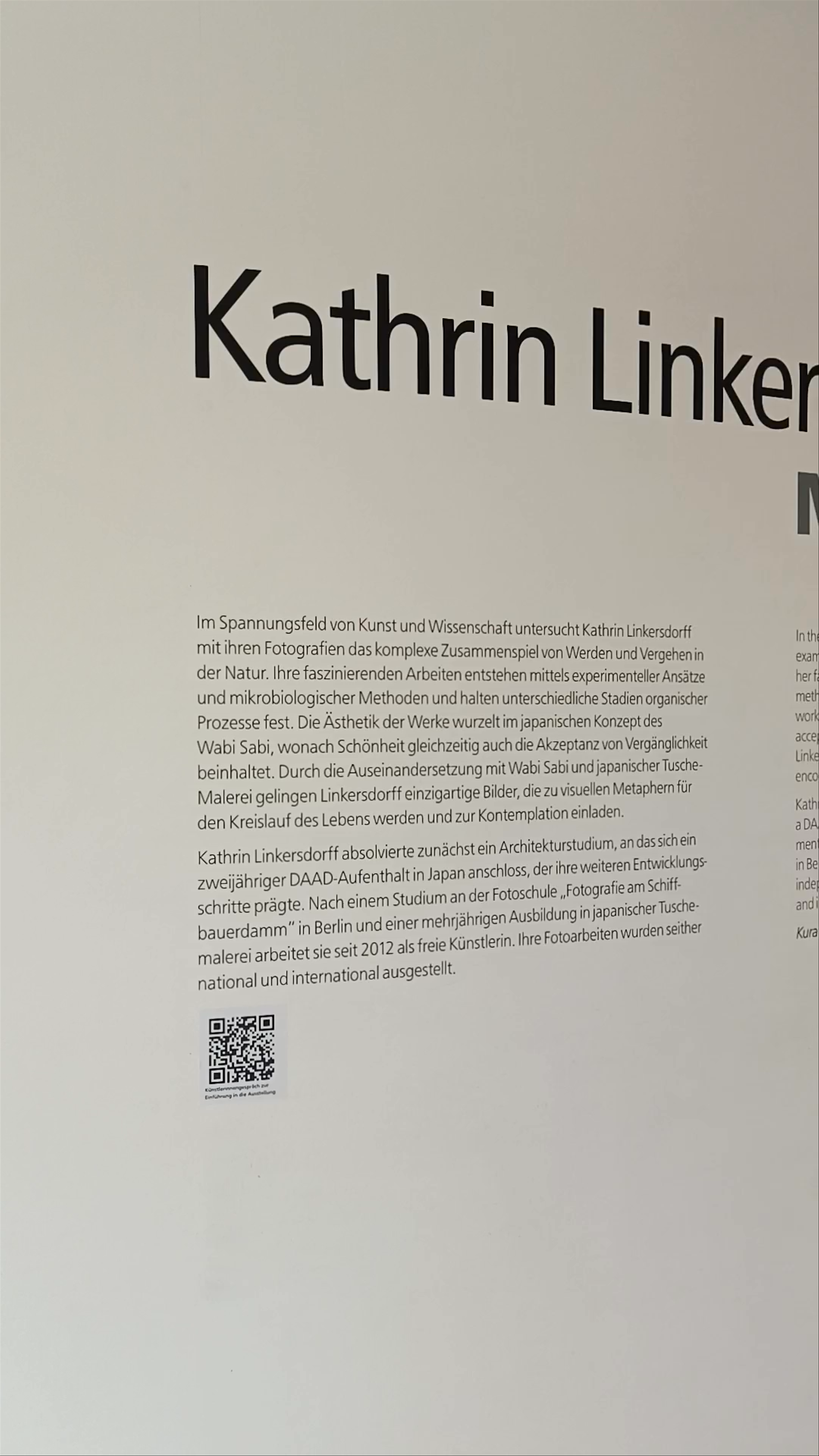Kathrin Linkersdorff: Microverse Exhibition at Stadthaus Ulm