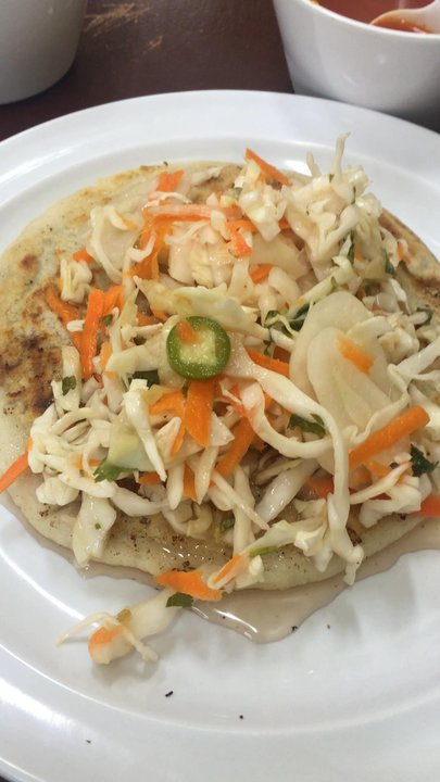 Manoly's Bakery - Best giant pupusa I'm so happy so so happy - Juice Bars & Smoothies Near Me - Los Angeles, California