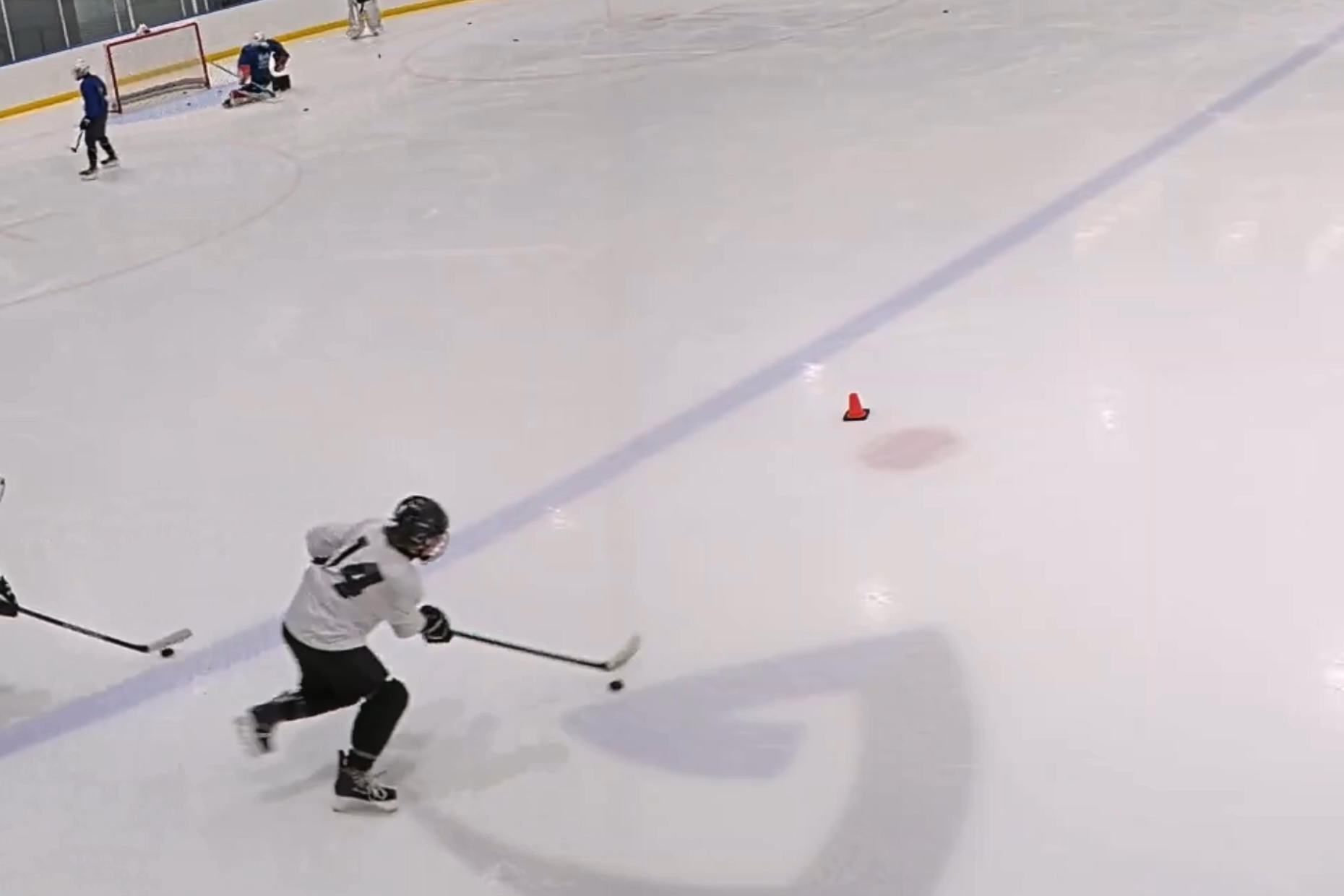 Jacob Mossip's Fast Skating & Quick Release Goal in Practice