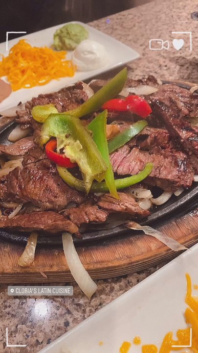 Gloria's Latin Cuisine - Steak fajitas for 2 - Latin American Near Me - Plano, Texas