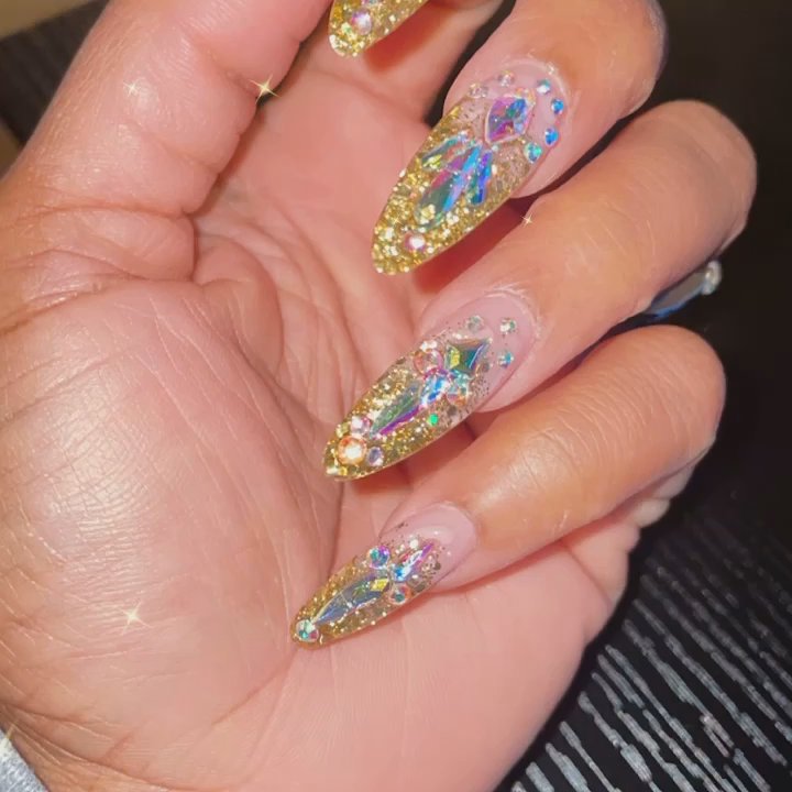 Raindrops Nails & Spa - Bling nails - Nail Salons Near Me - Houston, Texas