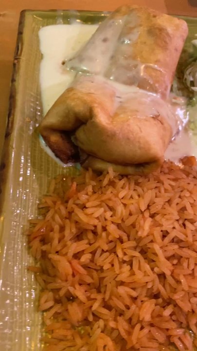 El Jalisco - Beef Chimichanga w/rice & refried beans - Mexican Near Me - Seminole, Florida