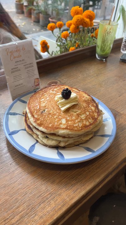 Qué Sería de Mí - The ricotta blueberry pancakes - Breakfast & Brunch Near Me - México, D.F., DIF