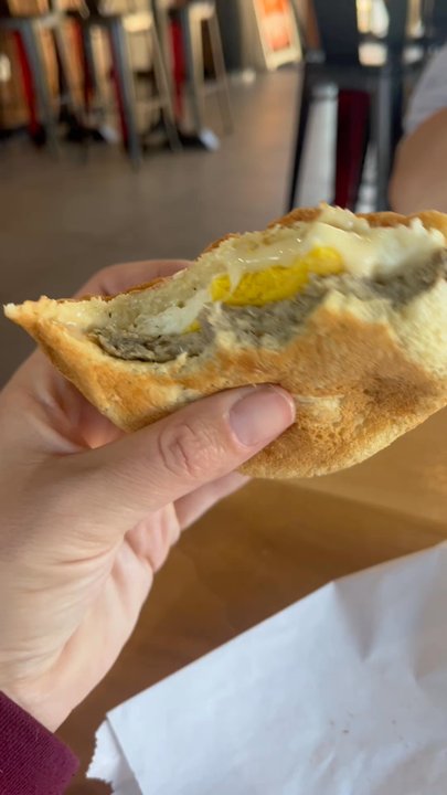 Royal Coffee Roasting - Chicken sausage breakfast sandwich - Coffee Roasteries Near Me - Las Vegas, Nevada