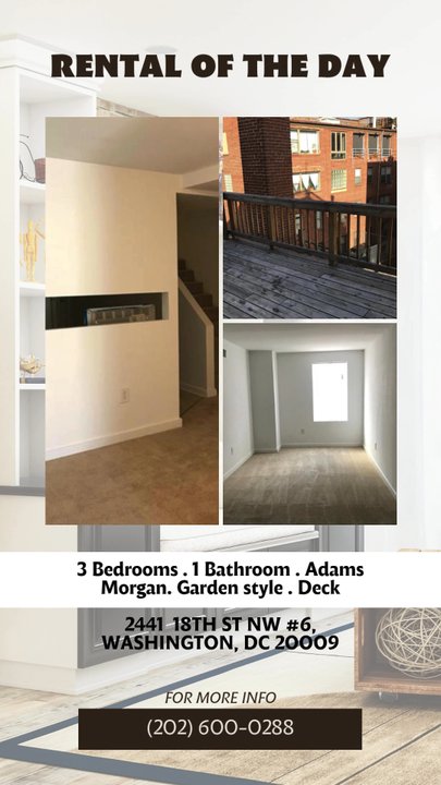 4J Real Estate - One of our many available rentals! DM or call (202) 600-0288 for a tour! - Real Estate Services Near Me - Washington, DC, District of Columbia