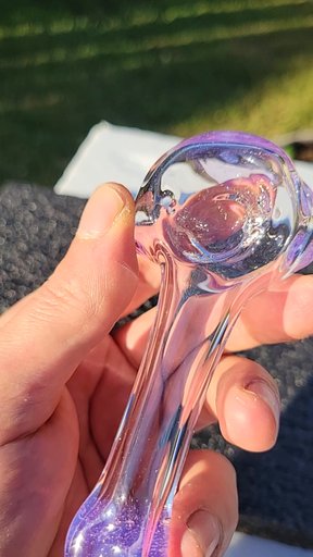 Preview pic of Bubble hash spoon #32 pink slyme