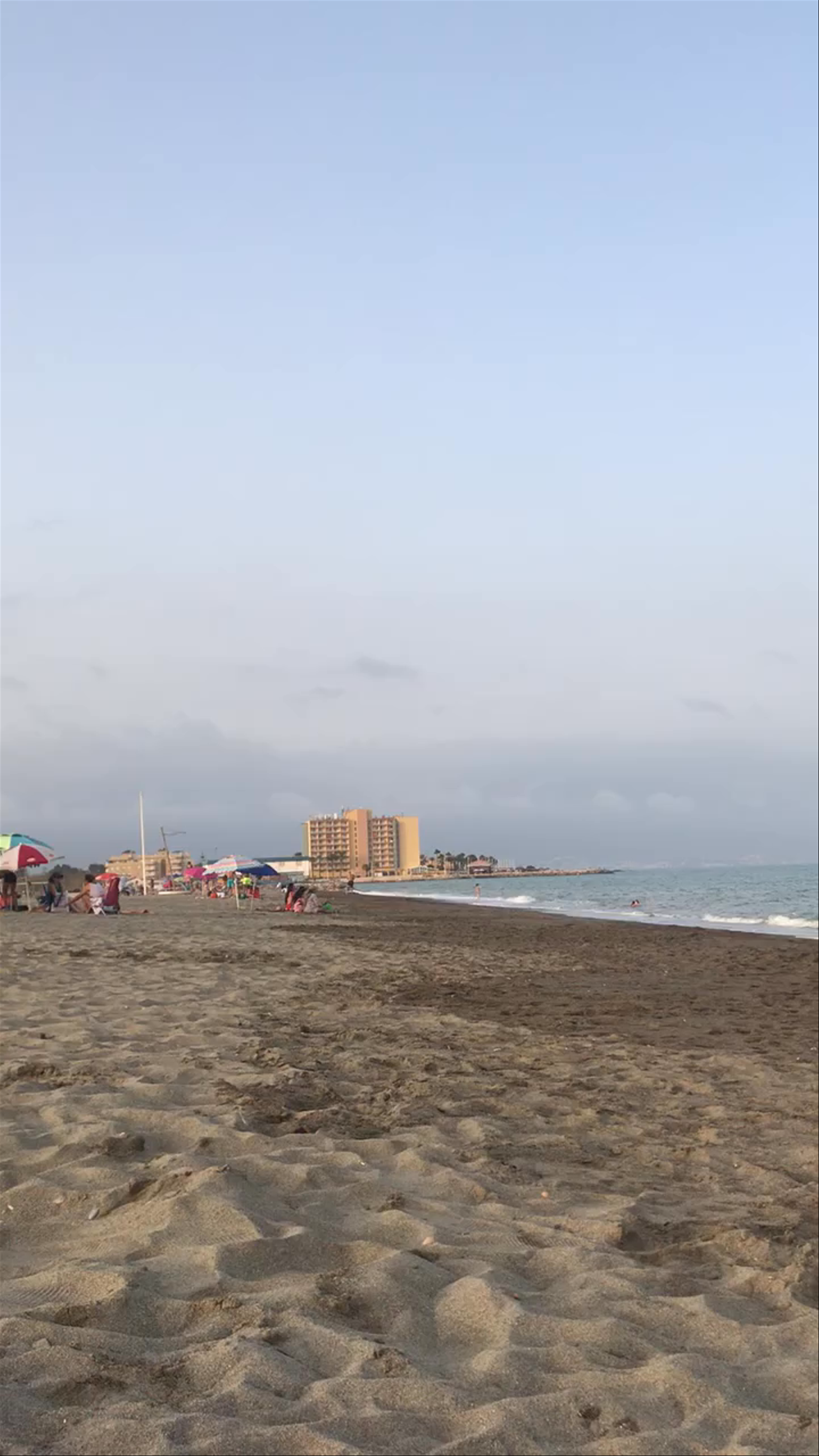 Tranquil Beach Day in Torremolinos, Spain