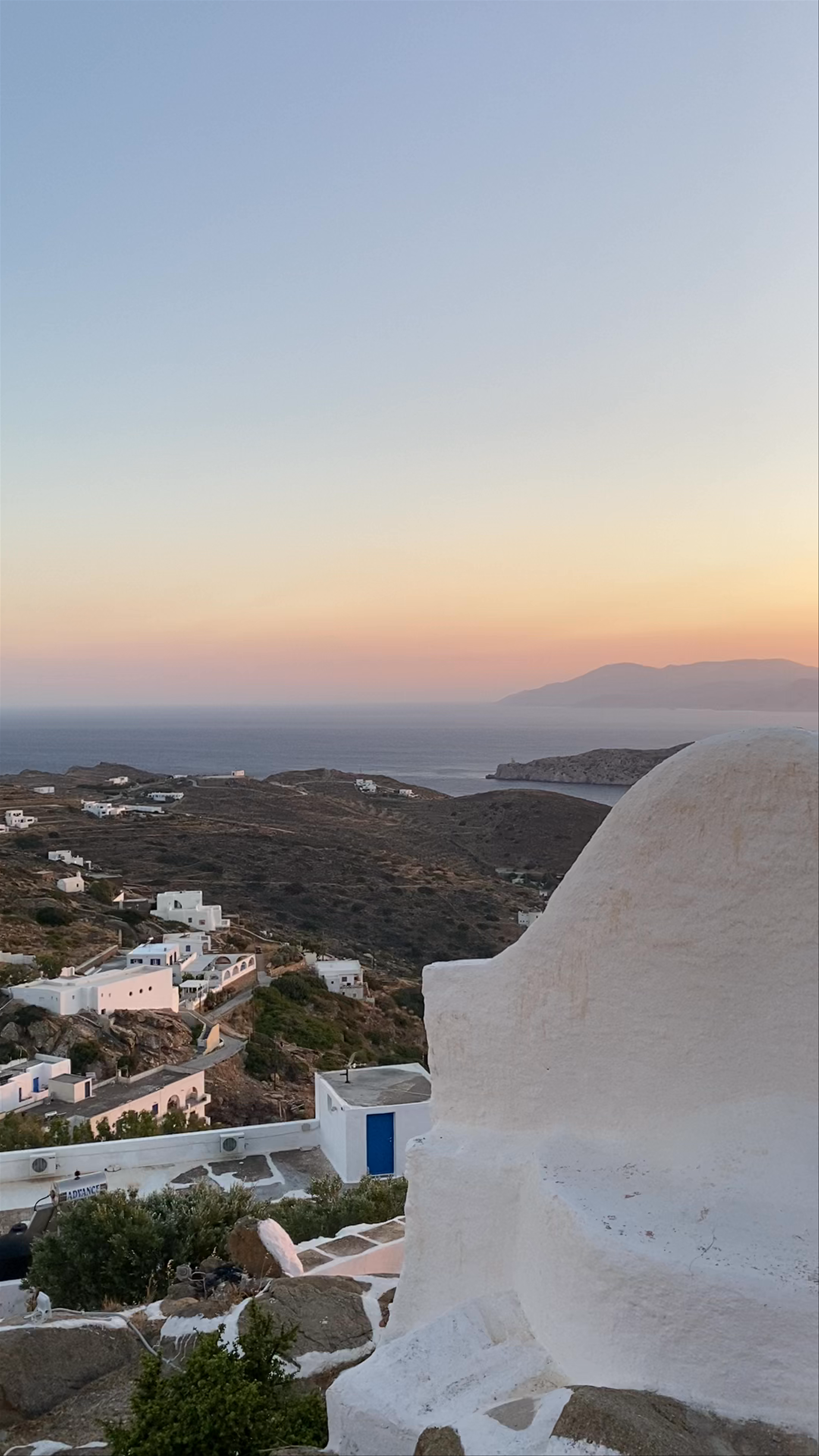 Sunset view from Chora, Ios