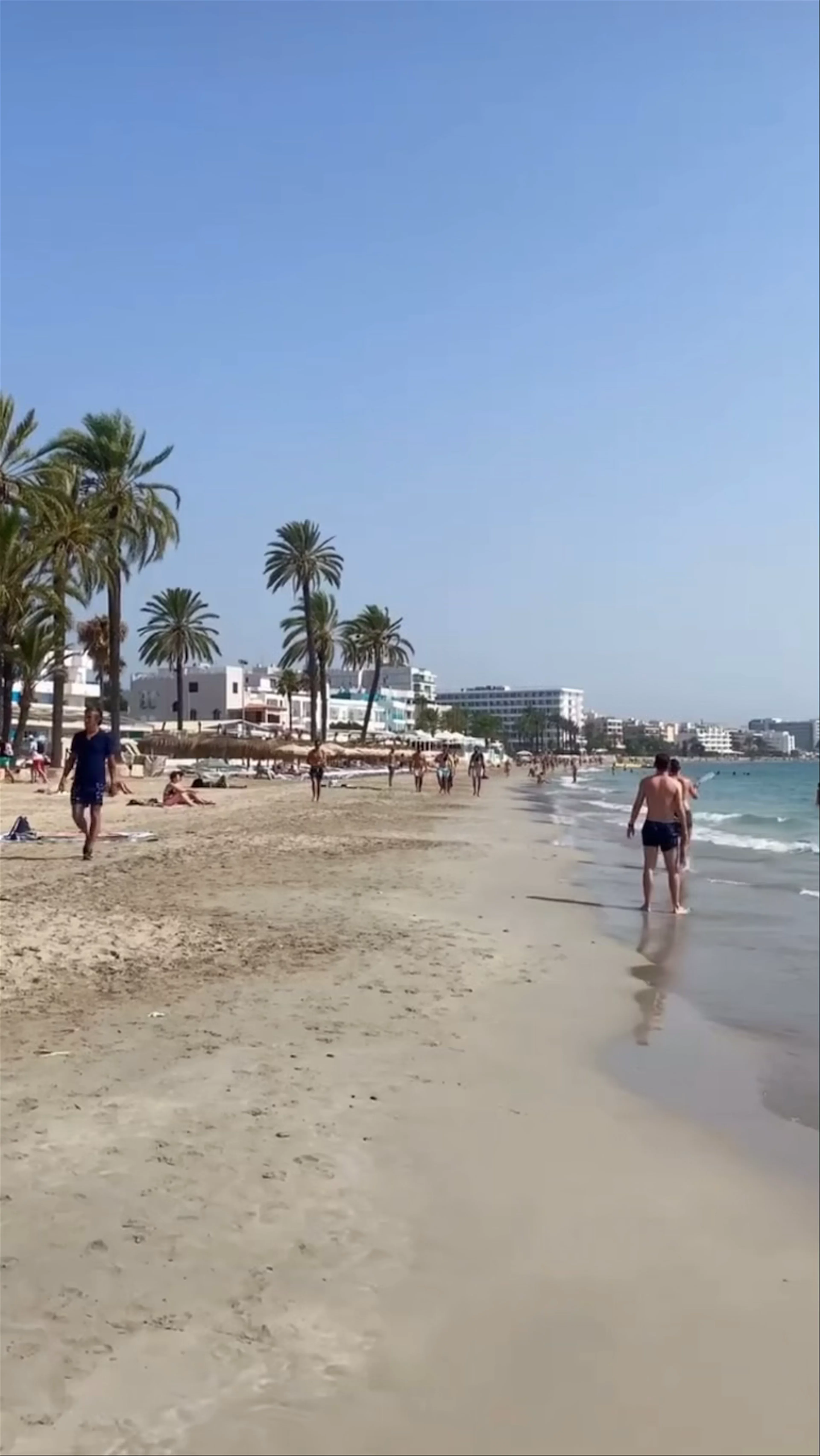 Playa de Bossa, Platja d'en Bossa, Sant Jordi de ses Salines, Spain